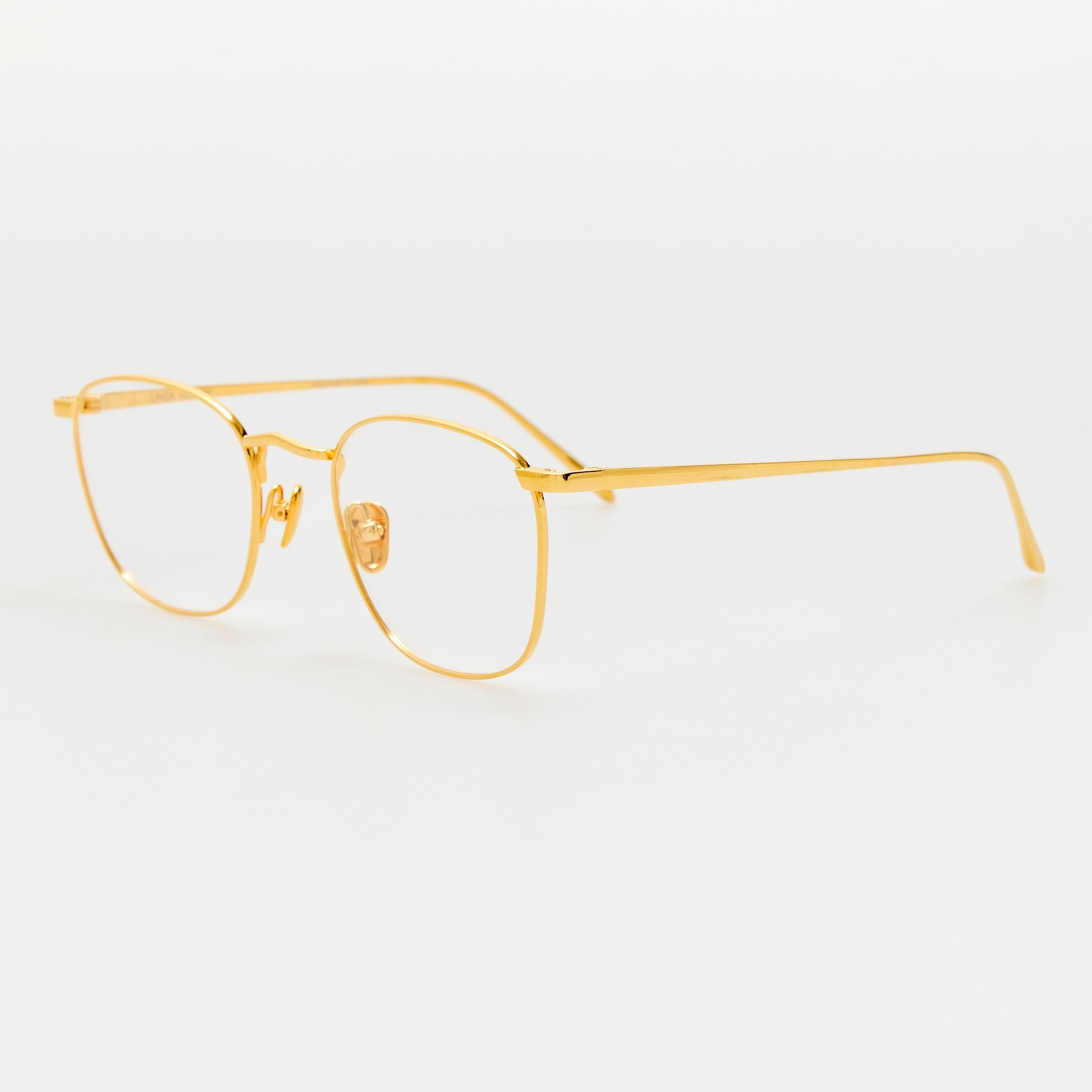 Simon Square Optical in 22K Gold - LINDA FARROW - Optical Frame -