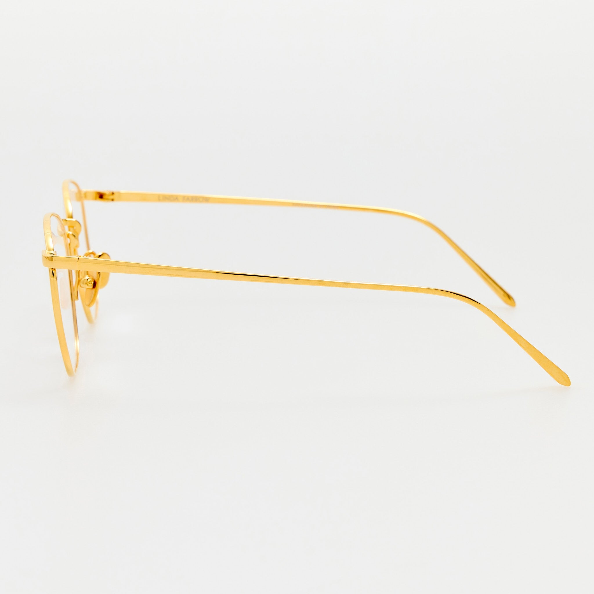 Simon Square Optical in 22K Gold - LINDA FARROW - Optical Frame -