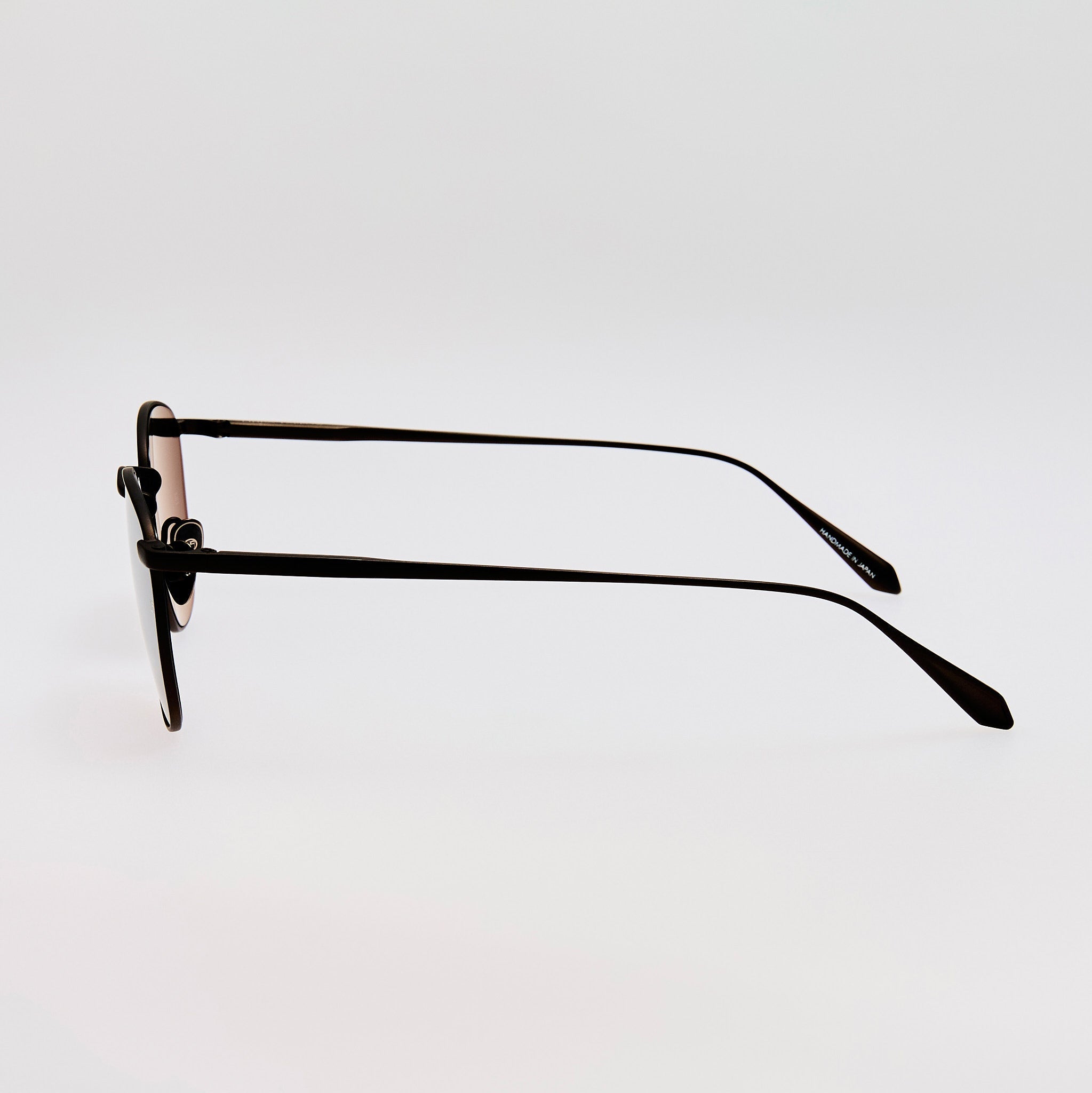 Simon Square Sunglasses in Matt Black Nickel - LINDA FARROW - Sunglasses -