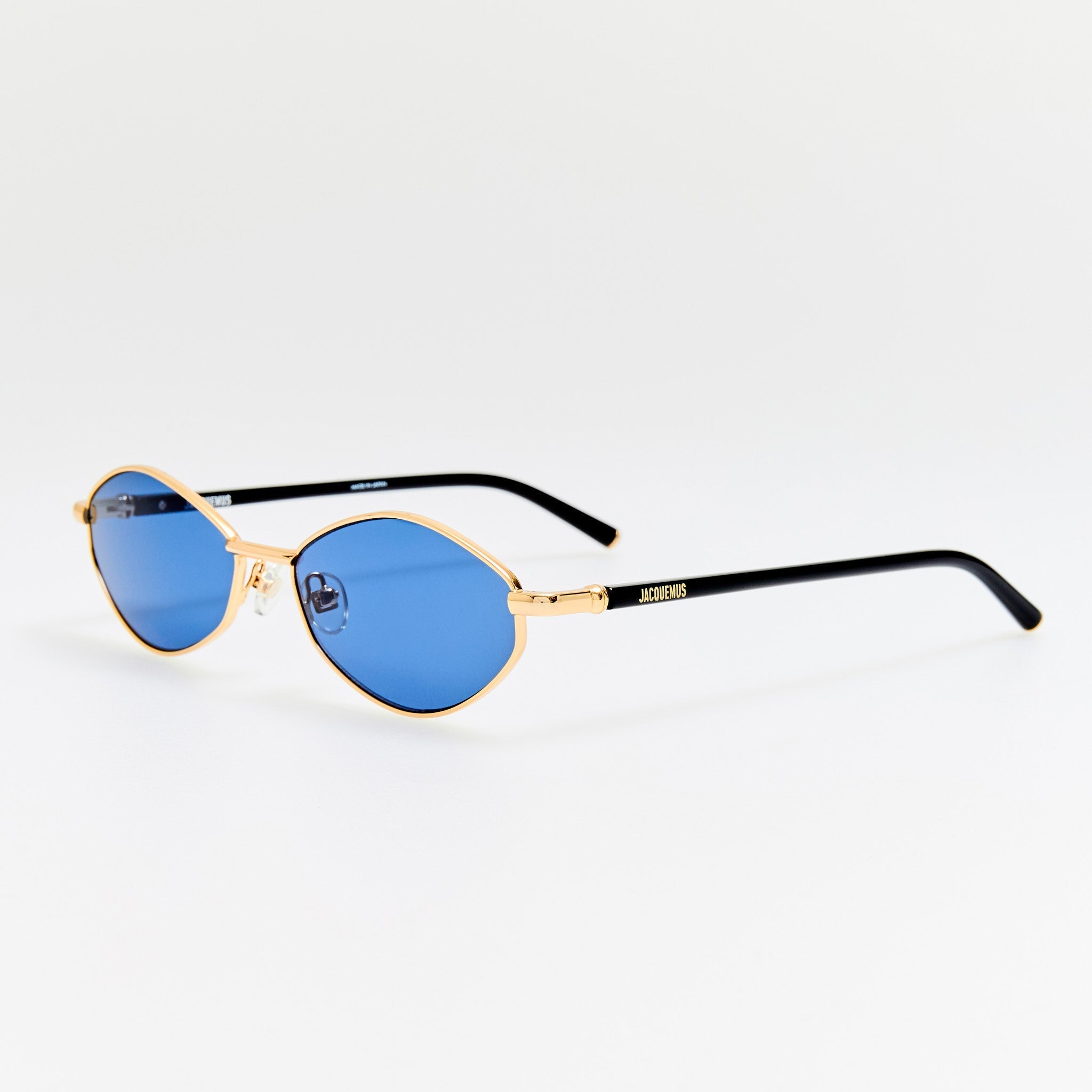 Sirocco Sunglasses in Light Gold and Navy - LINDA FARROW - Sunglasses -