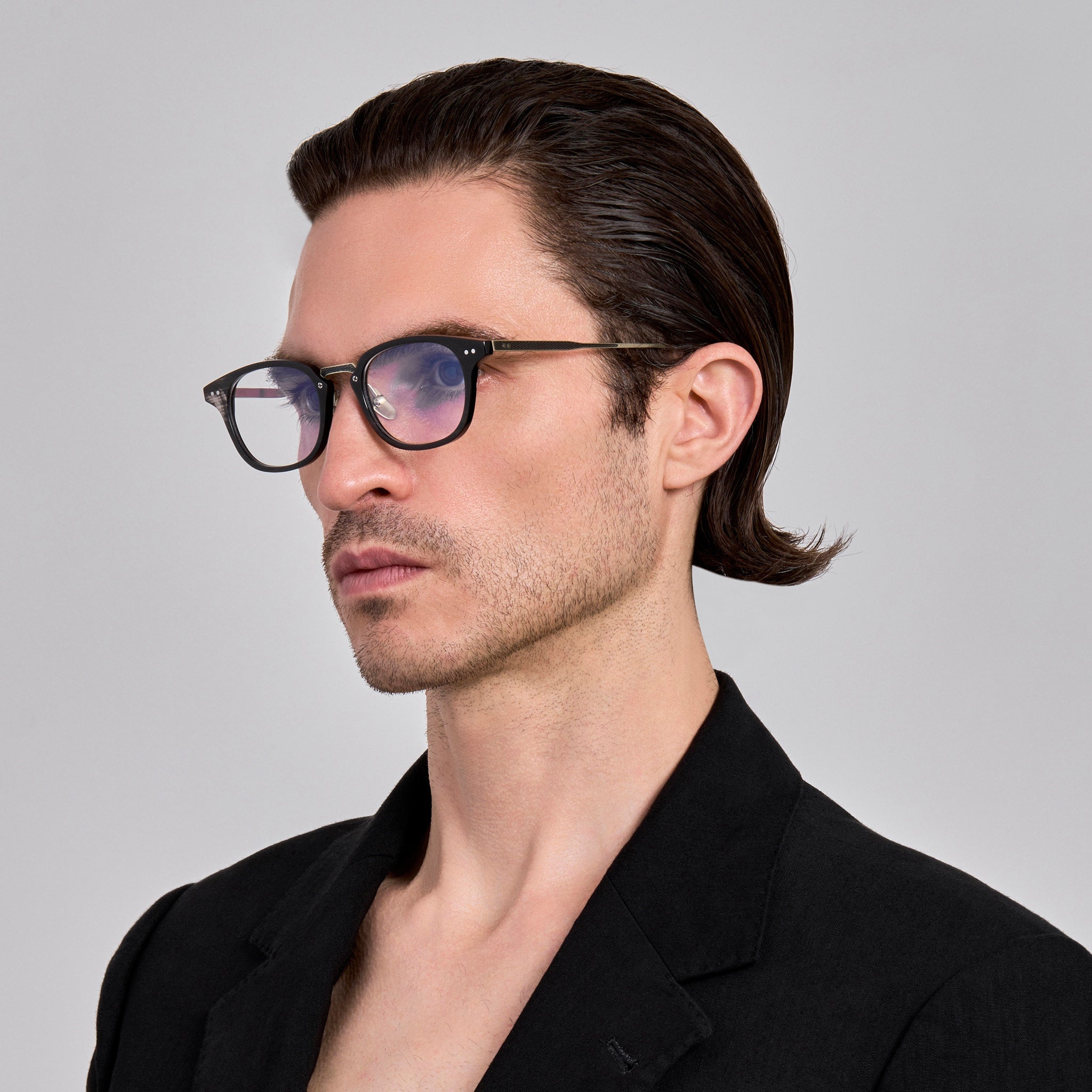 Soane Optical in Buffalo Horn and 925 Sterling Silver - LINDA FARROW - Optical Frame -