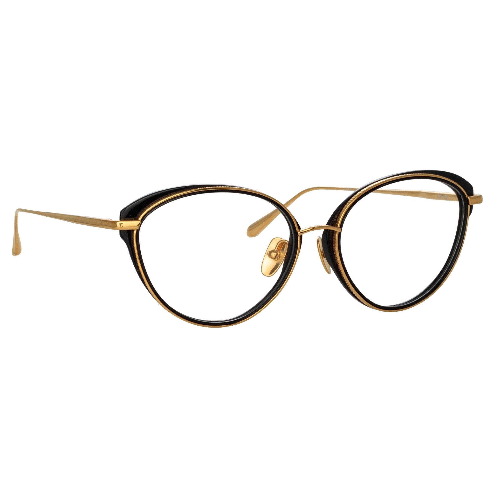 Song Optical Frame in 22K Yellow Gold - LINDA FARROW - Optical Frame -