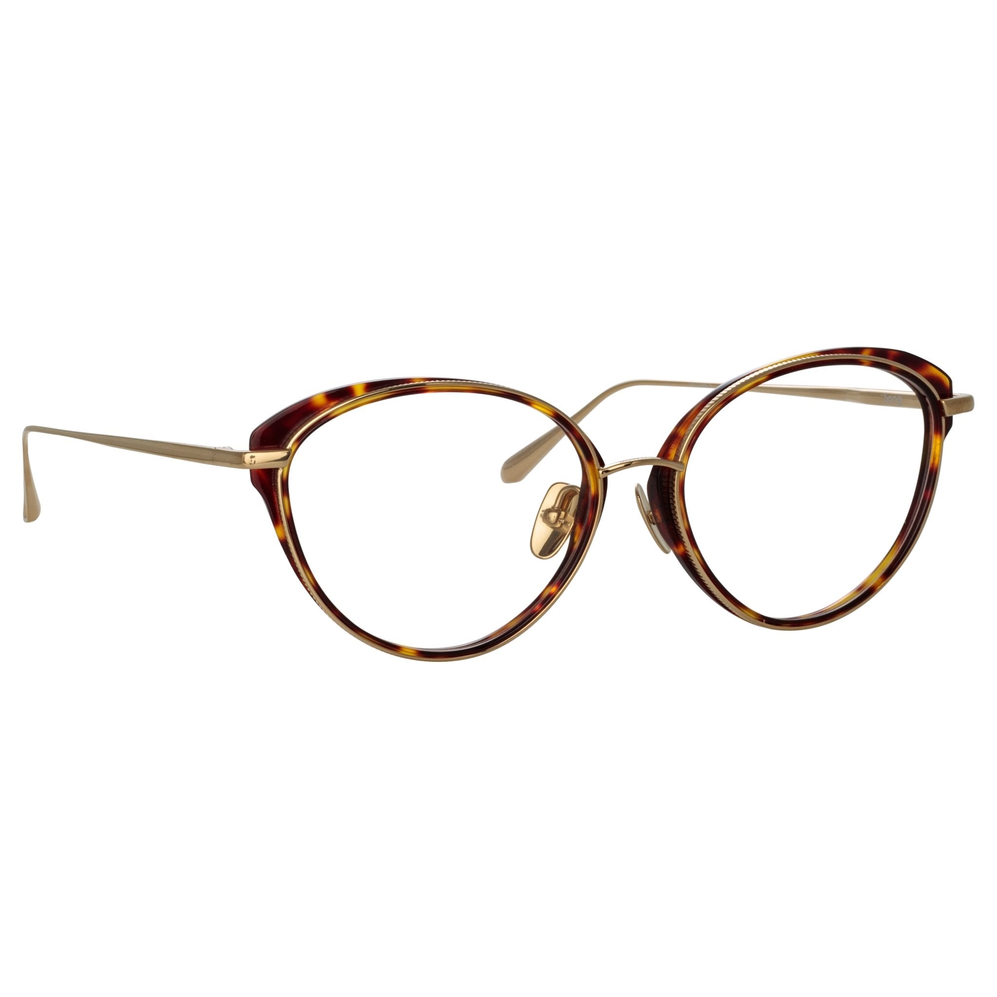 Song Optical Frame in Tortoiseshell - LINDA FARROW - Optical Frame -