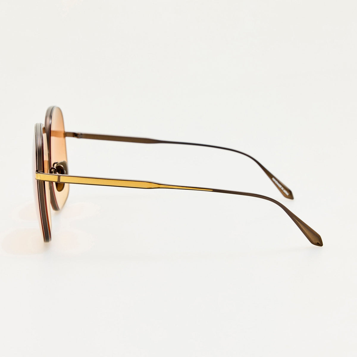 Suki Sunglasses in 22K Gold and Orange - LINDA FARROW-Sunglasses-