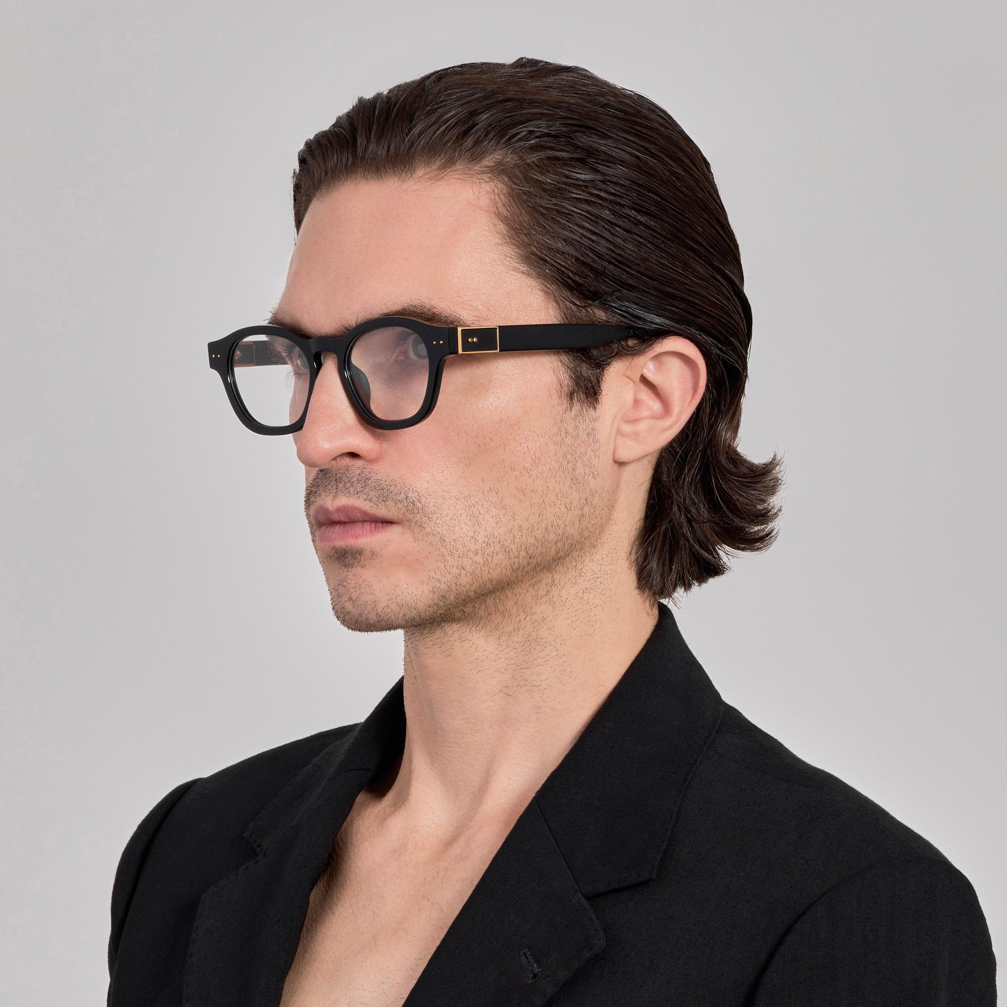 Talbot Optical in Black - LINDA FARROW - Optical Frame -