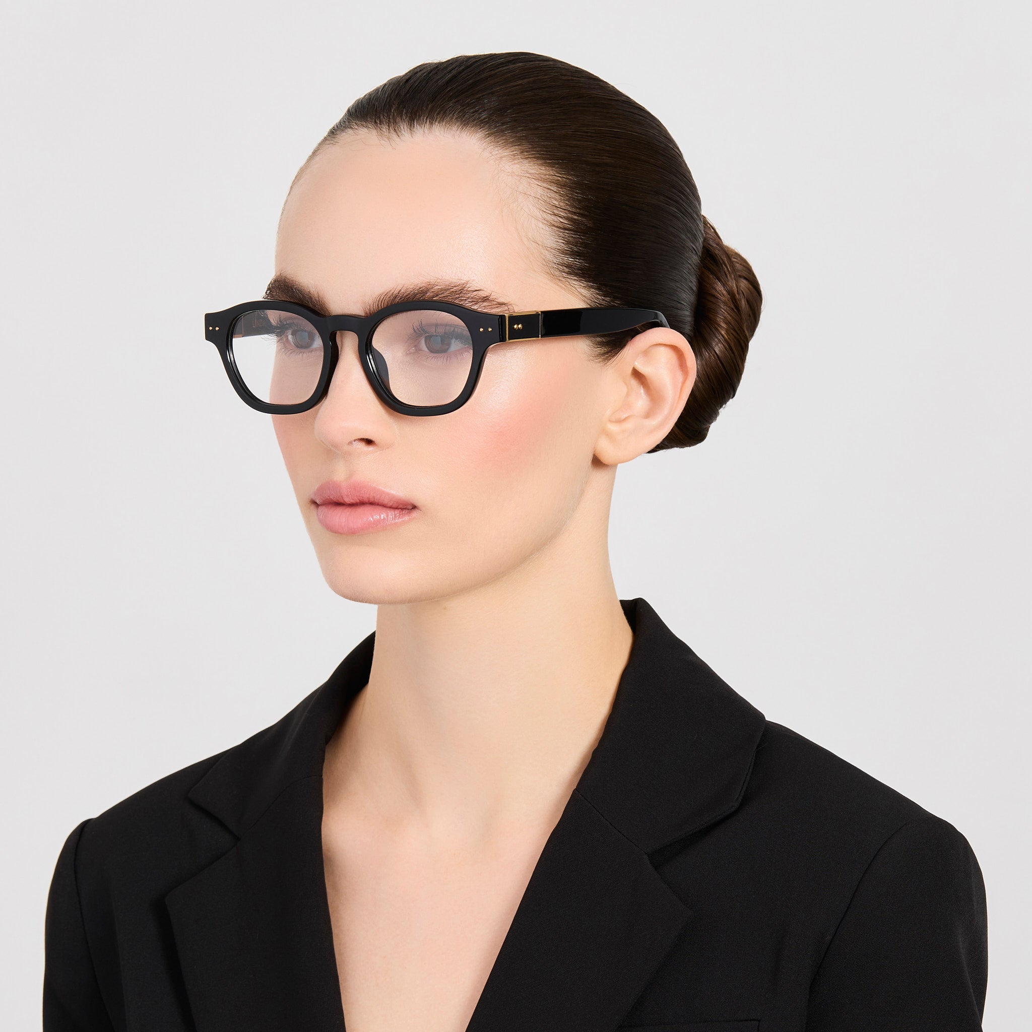 Talbot Optical in Black - LINDA FARROW-Optical Frame-