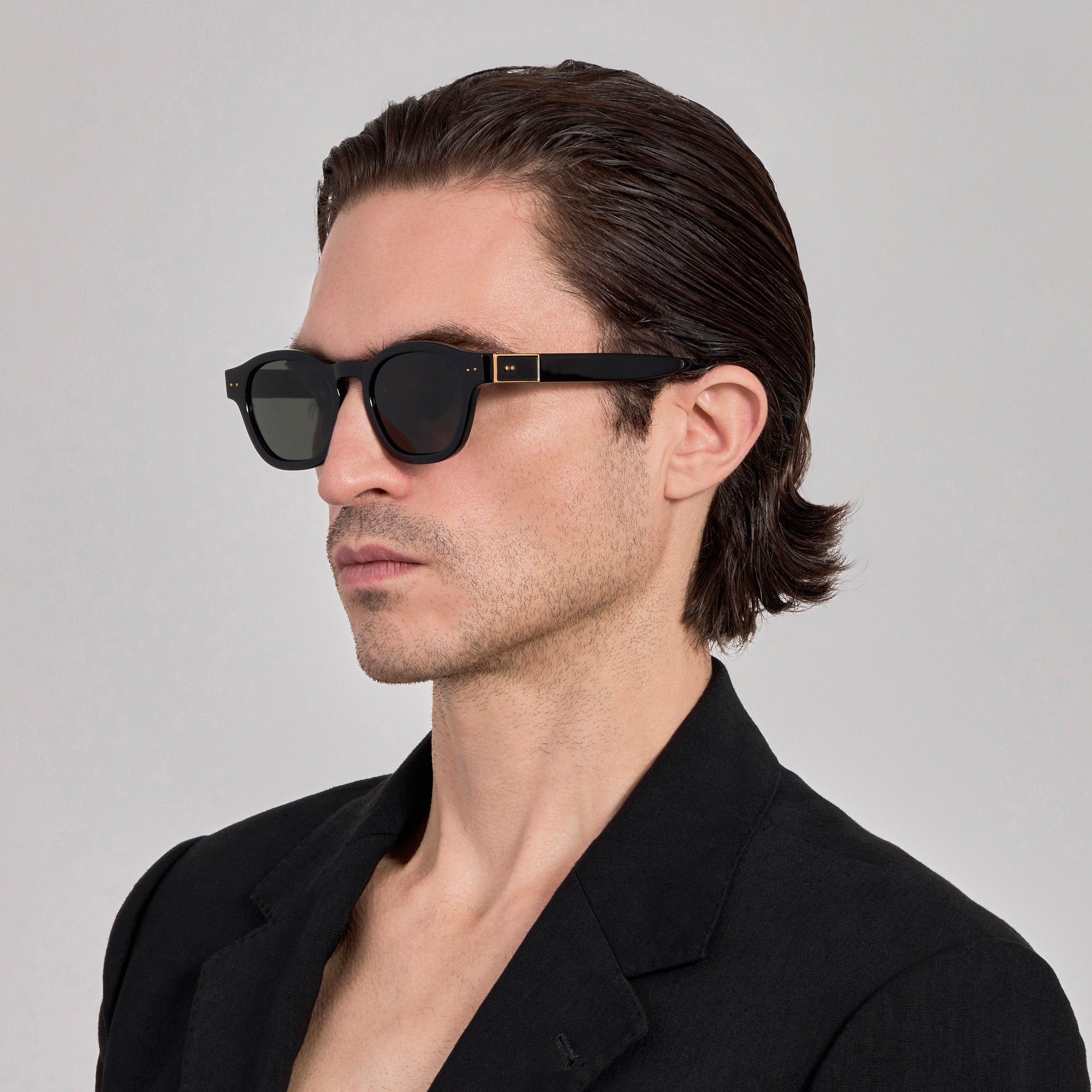 Talbot Sunglasses in Black - LINDA FARROW - Sunglasses -