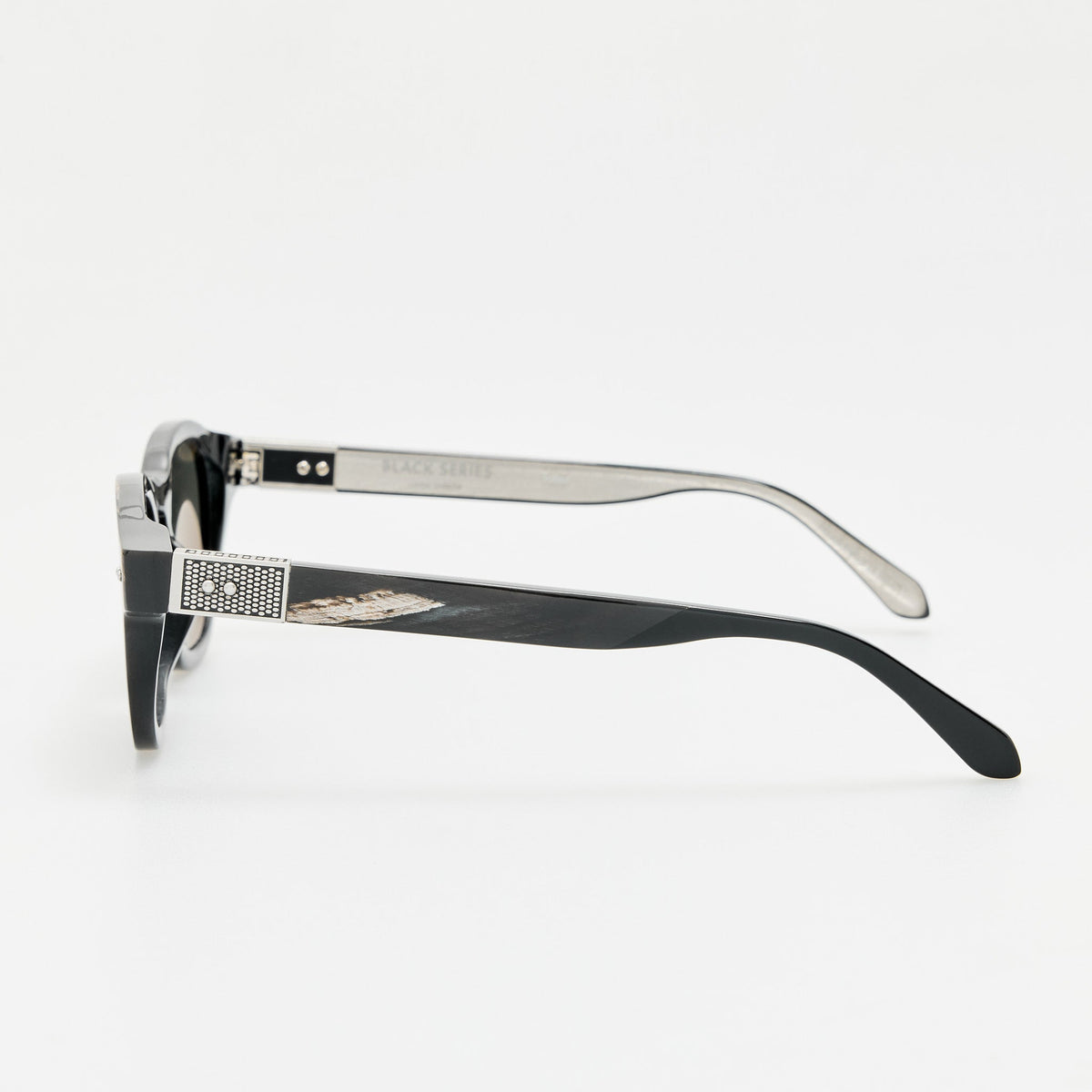 Talbot Sunglasses in Buffalo Horn and 925 Sterling Silver - LINDA FARROW-Sunglasses-