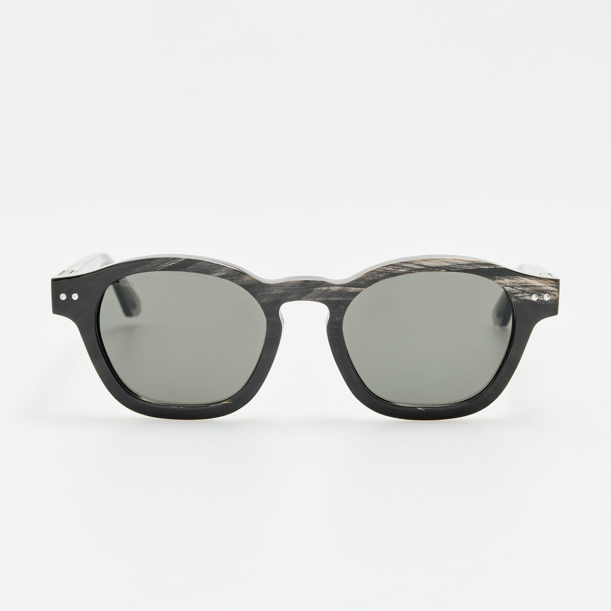 Talbot Sunglasses in Buffalo Horn and 925 Sterling Silver - LINDA FARROW-Sunglasses-