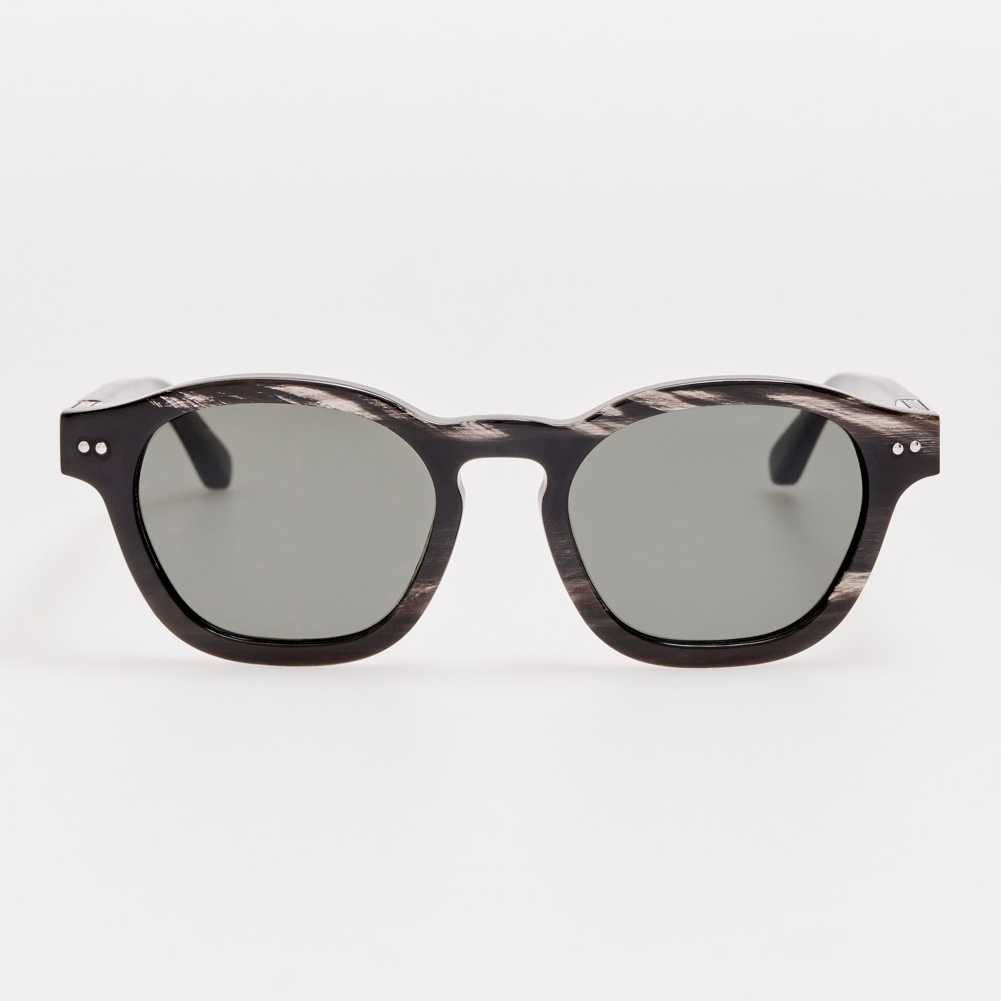 Talbot Sunglasses in Buffalo Horn and 925 Sterling Silver - LINDA FARROW-Sunglasses-
