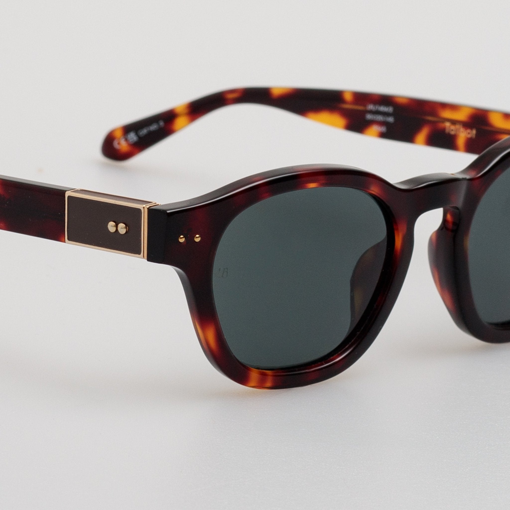 Talbot Sunglasses in Tortoiseshell - LINDA FARROW - Sunglasses -