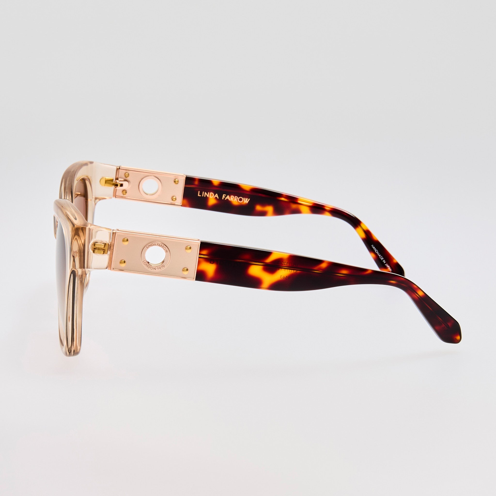 Tamara Cat Eye Sunglasses in Ash - LINDA FARROW - Sunglasses -