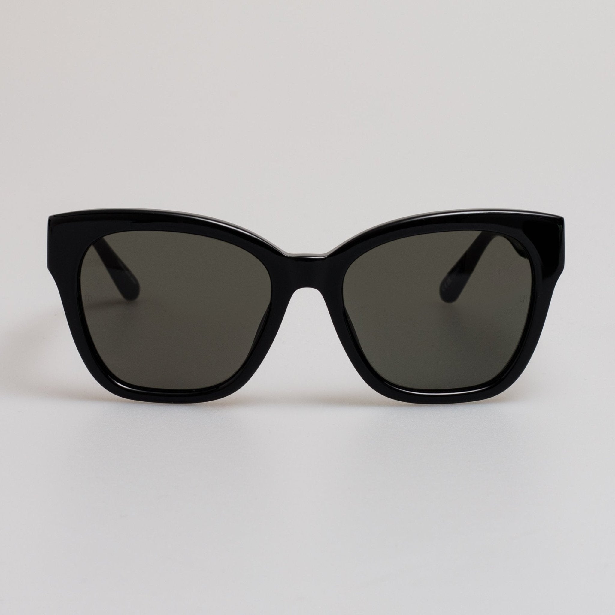 Tamara Cat Eye Sunglasses in Black - LINDA FARROW - Sunglasses -
