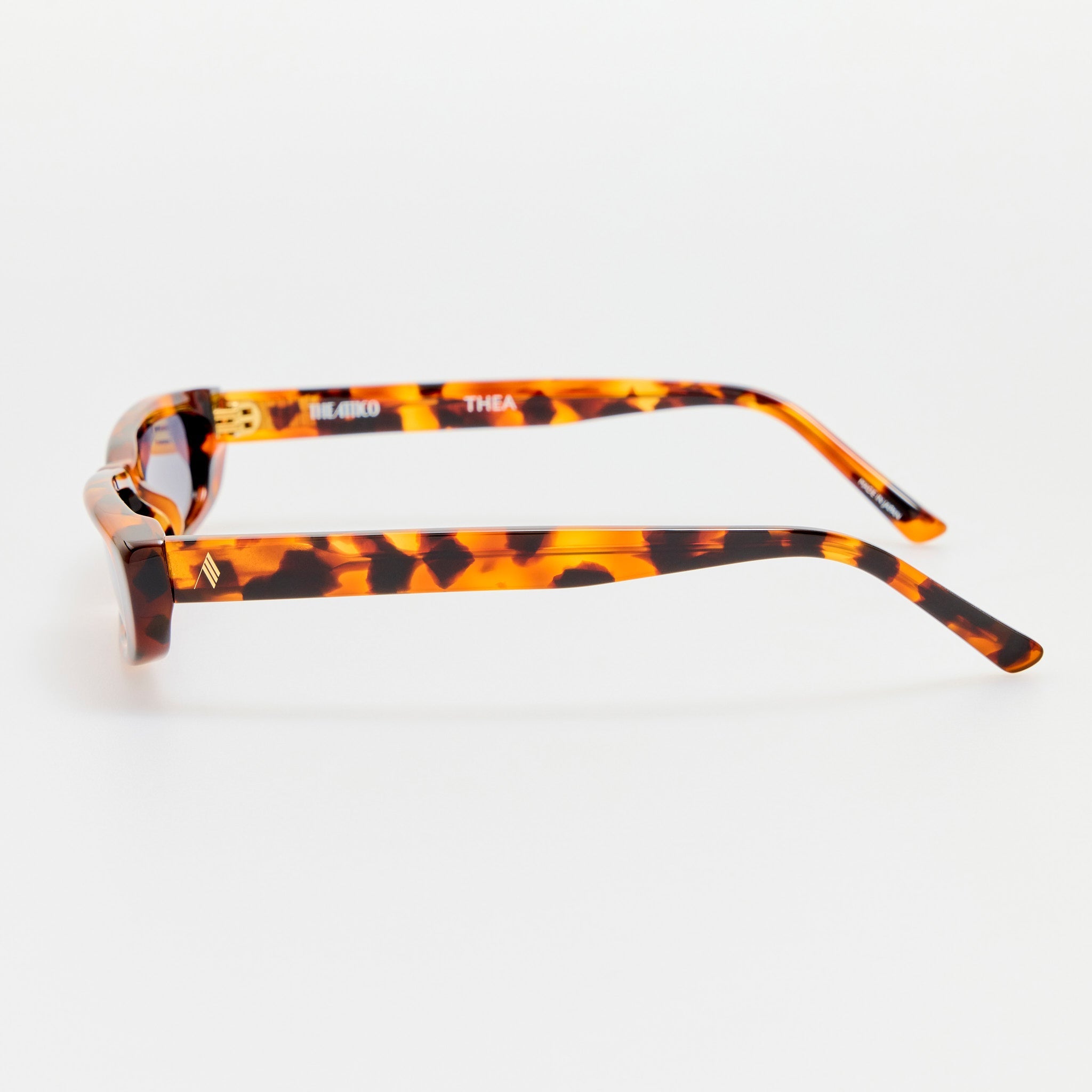 Thea Angular Sunglasses in Tortoiseshell - LINDA FARROW - Sunglasses -