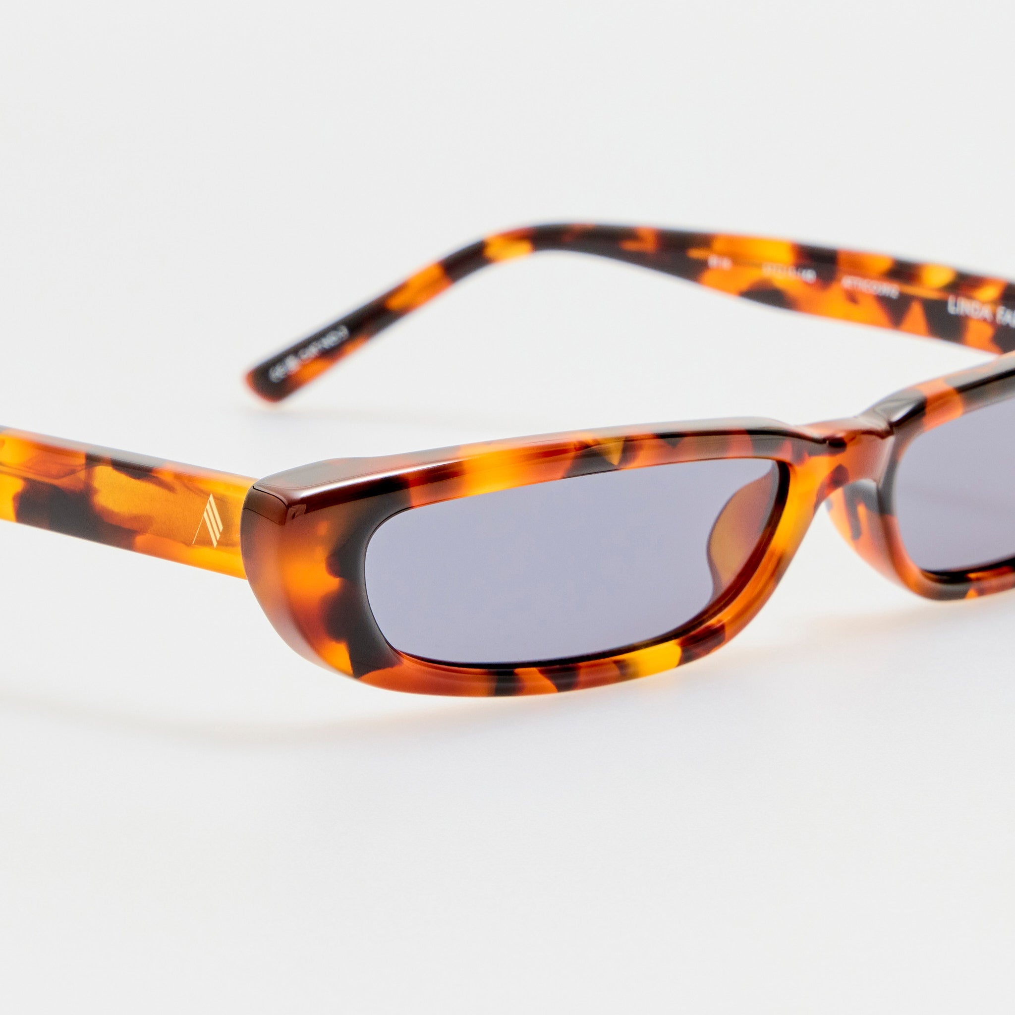 Thea Angular Sunglasses in Tortoiseshell - LINDA FARROW - Sunglasses -