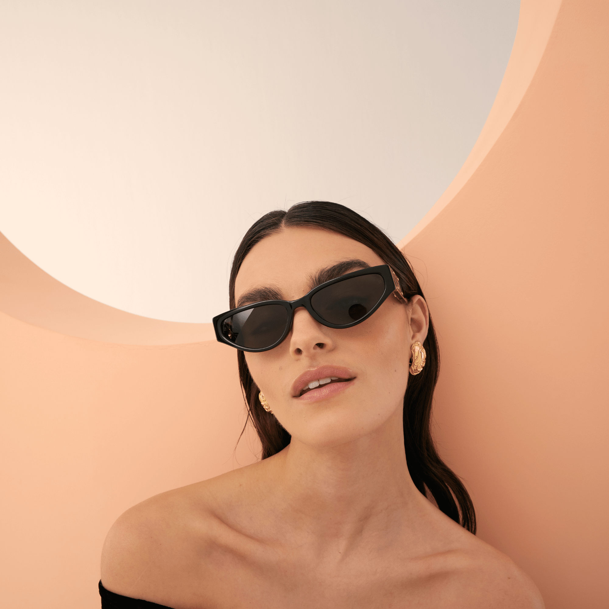 Tomie Sunglasses in Black - LINDA FARROW - Sunglasses -
