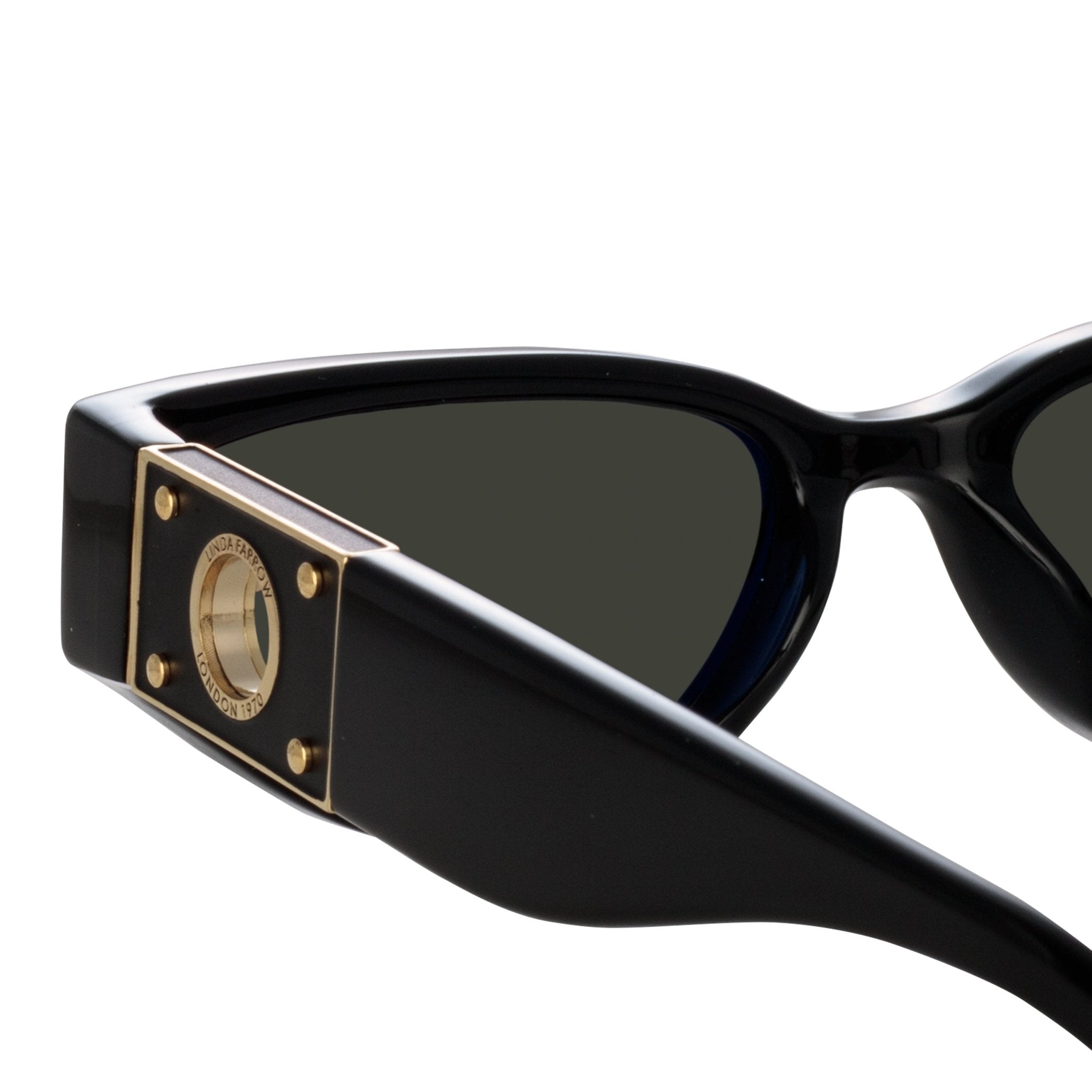 Tomie Sunglasses in Black - LINDA FARROW - Sunglasses -