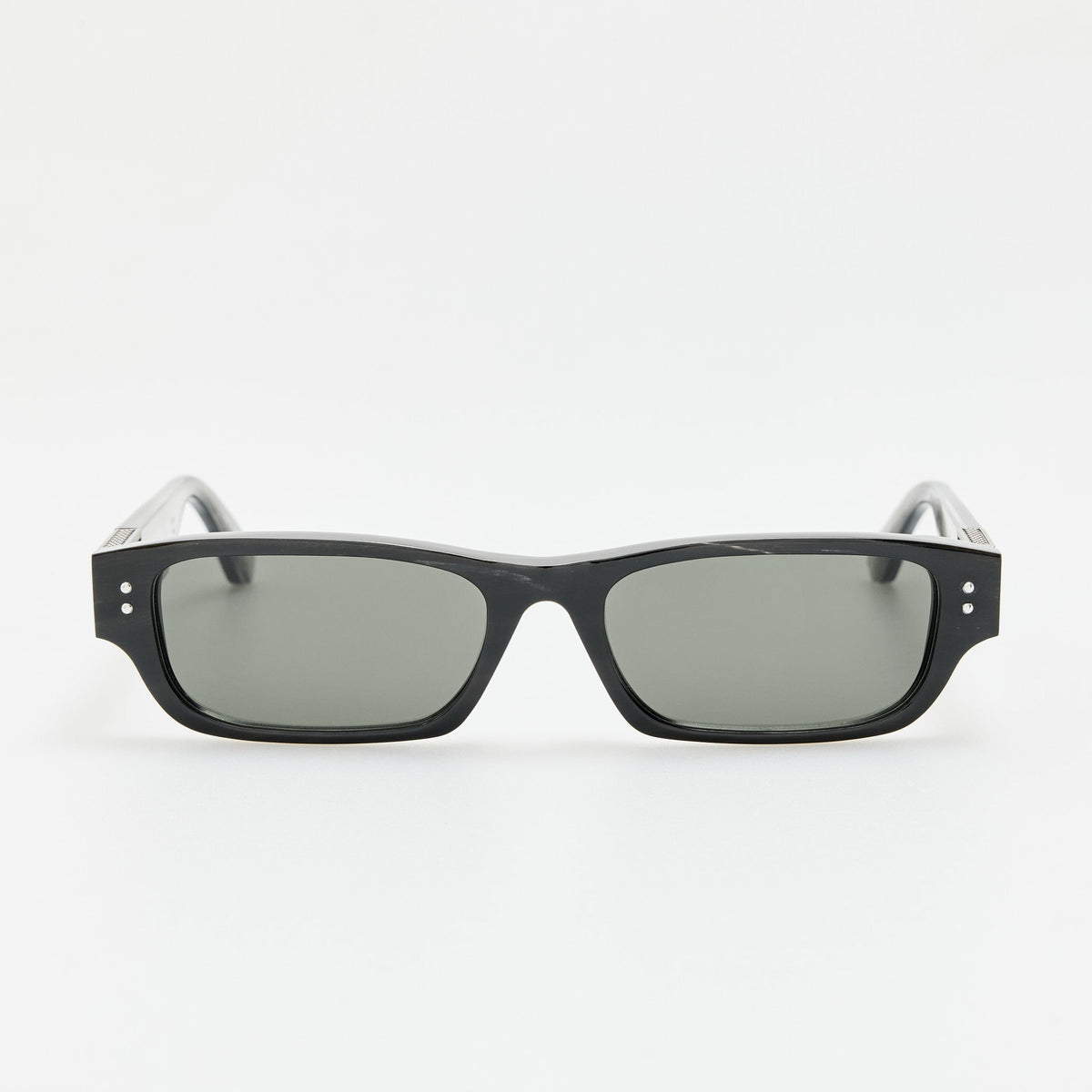 Turner Sunglasses in Buffalo Horn and 925 Sterling Silver - LINDA FARROW-Sunglasses-