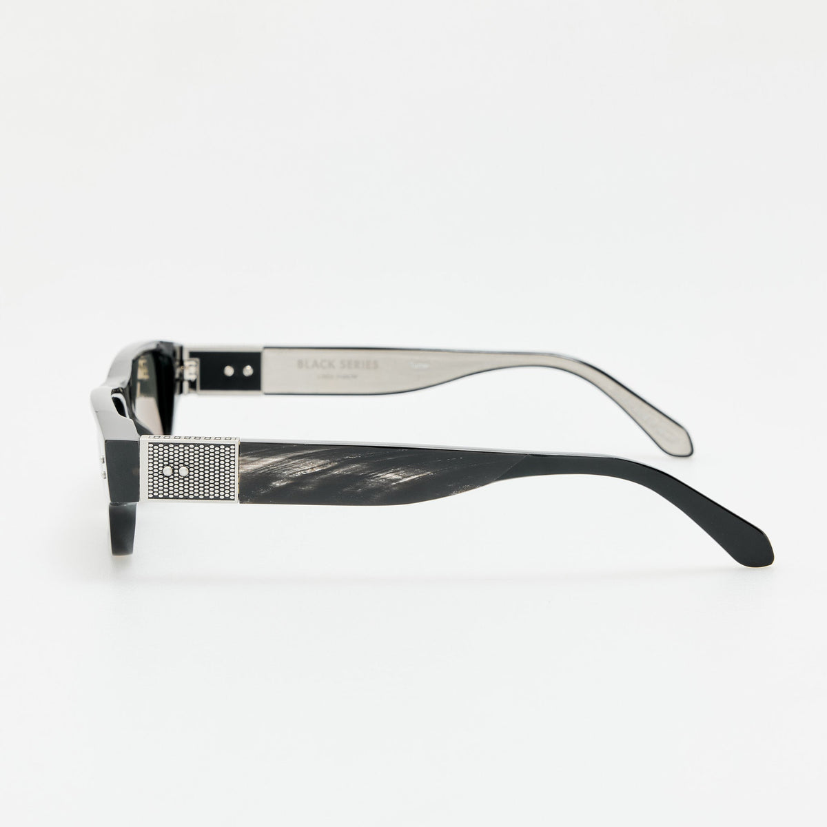 Turner Sunglasses in Buffalo Horn and 925 Sterling Silver - LINDA FARROW-Sunglasses-