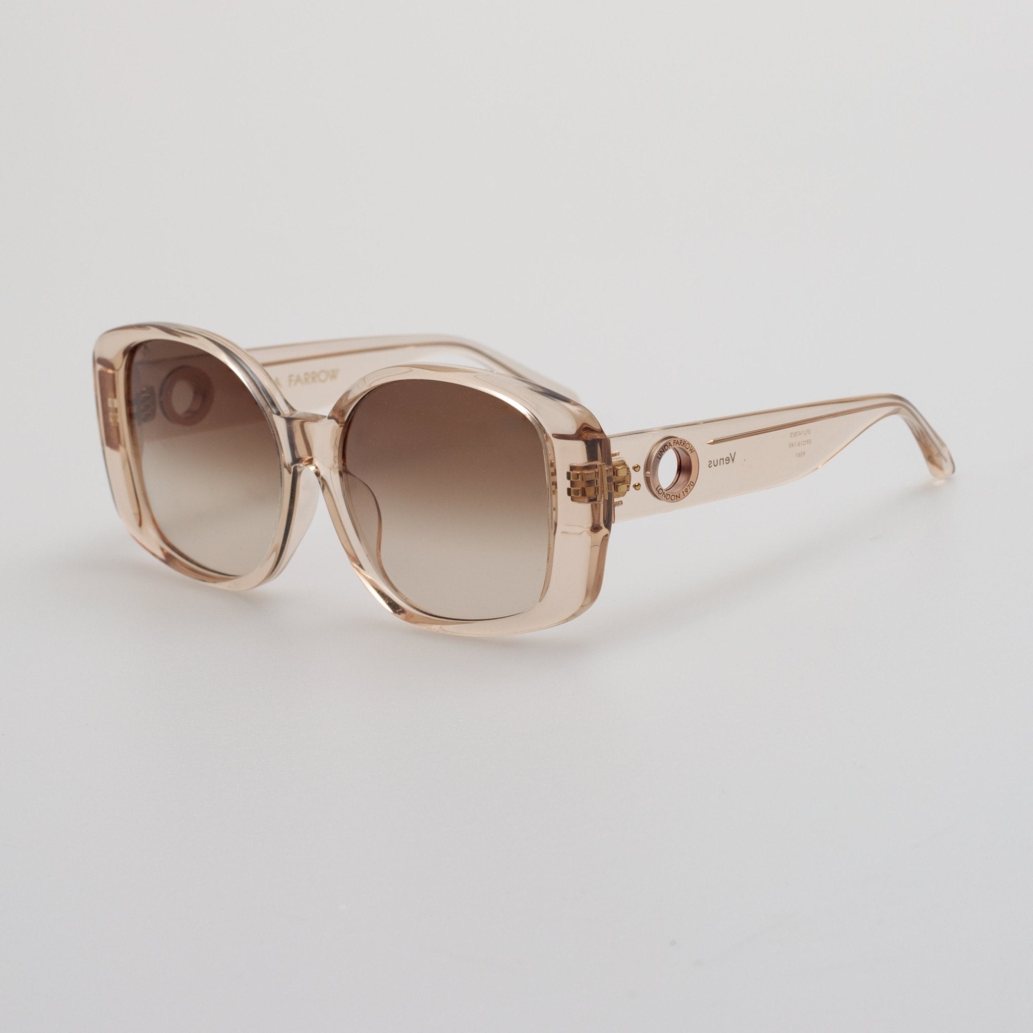 Venus Oversized Sunglasses in Ash - LINDA FARROW - Sunglasses -