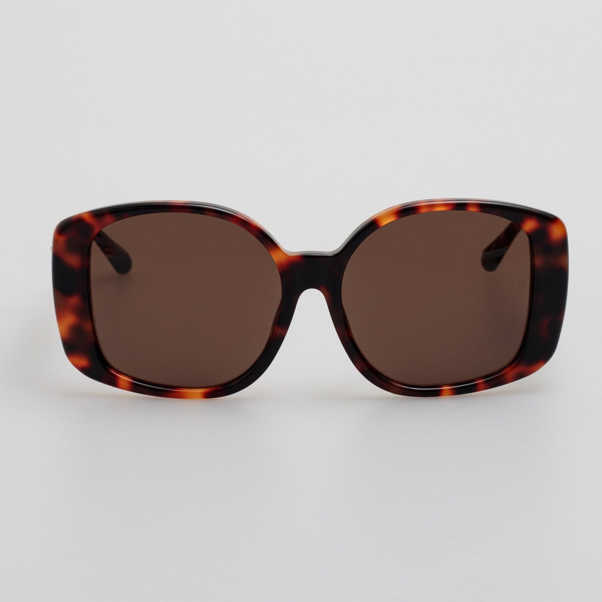 Venus Oversized Sunglasses in Tortoiseshell - LINDA FARROW - Sunglasses -