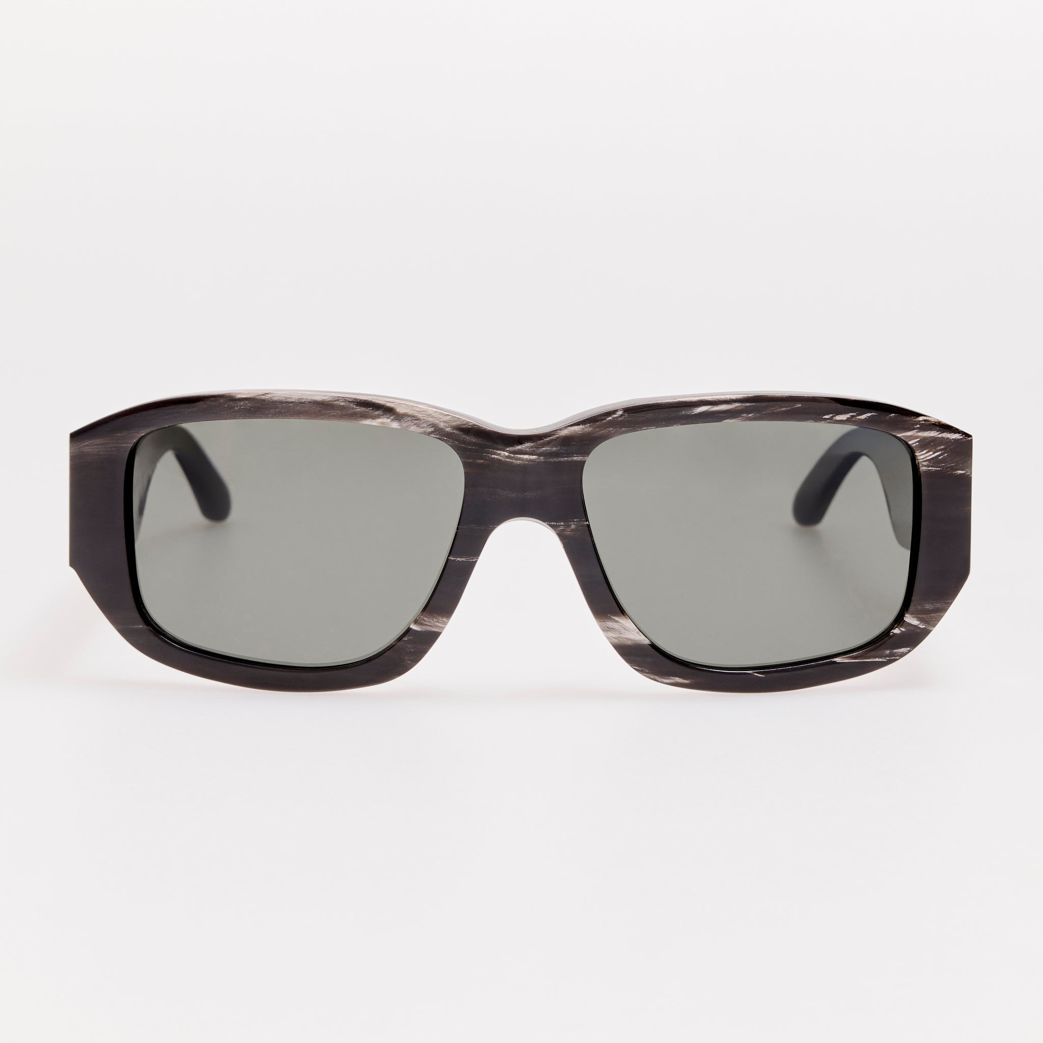 Vlad Sunglasses in Buffalo Horn and 925 Sterling Silver - LINDA FARROW-Sunglasses-