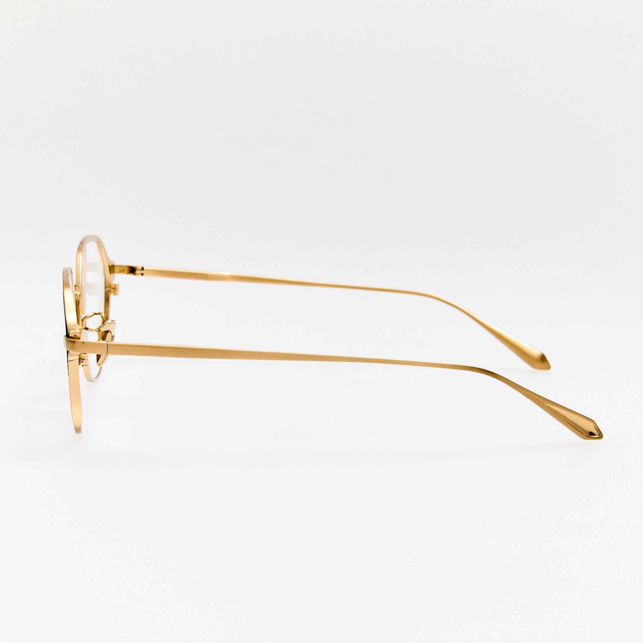 Wilson Optical in Satin Black and Matt Champagne - LINDA FARROW - Optical Frame -
