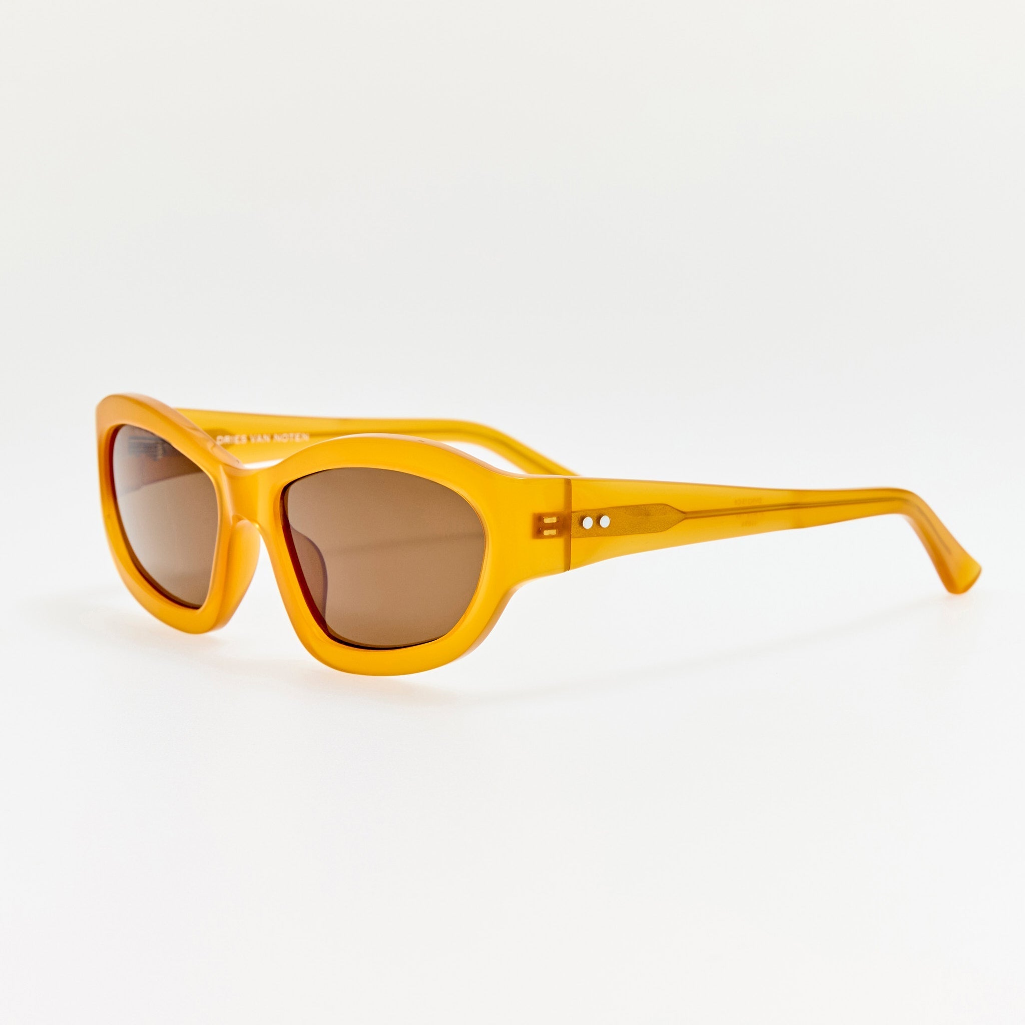 Wrap Sunglasses in Honey - LINDA FARROW - Sunglasses -