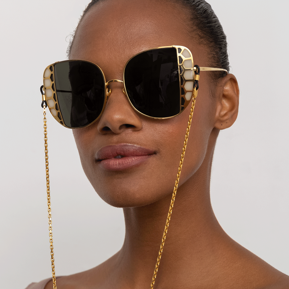 Amelia Sunglasses in 18K Rose Gold