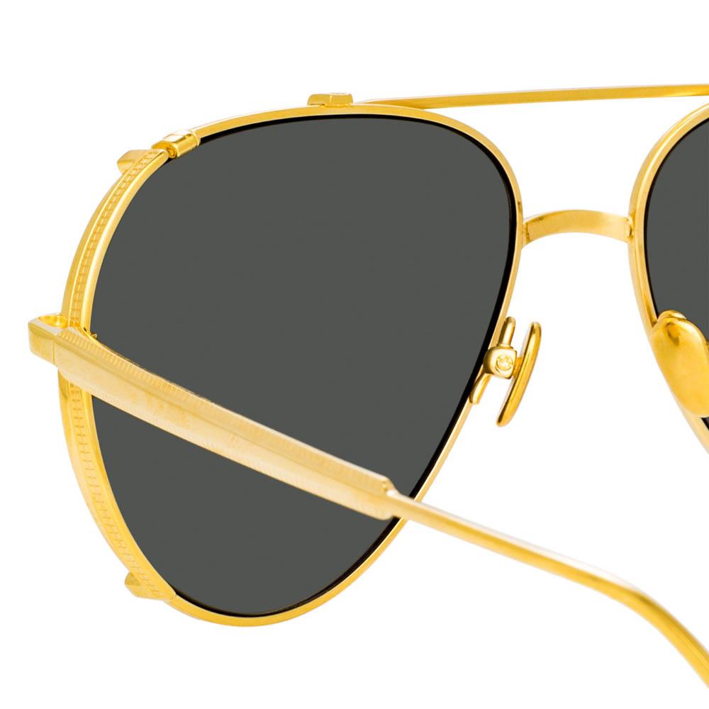 Newman Sunglasses in 22K Yellow Gold