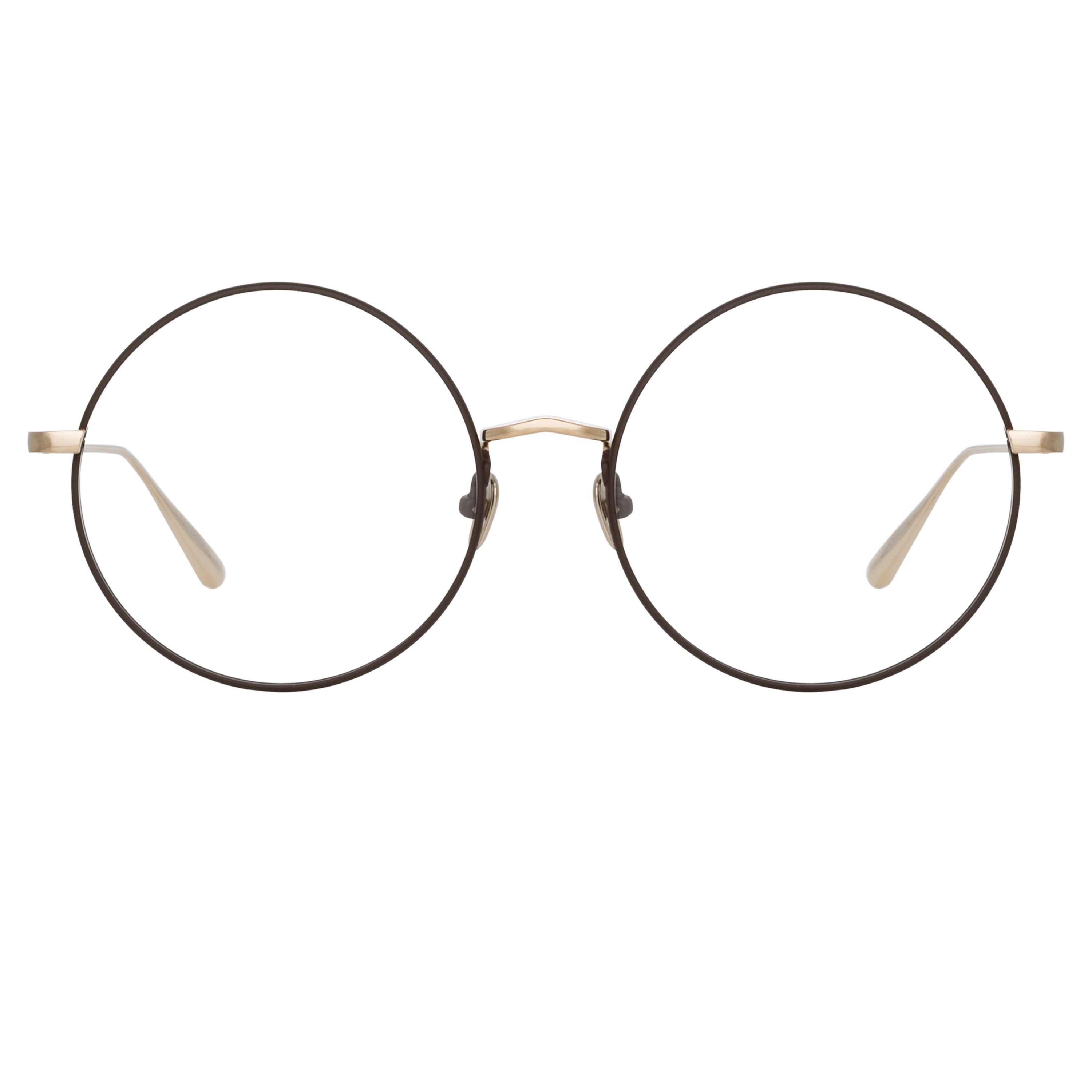 Bea Round Optical Frame in 22K Light Gold