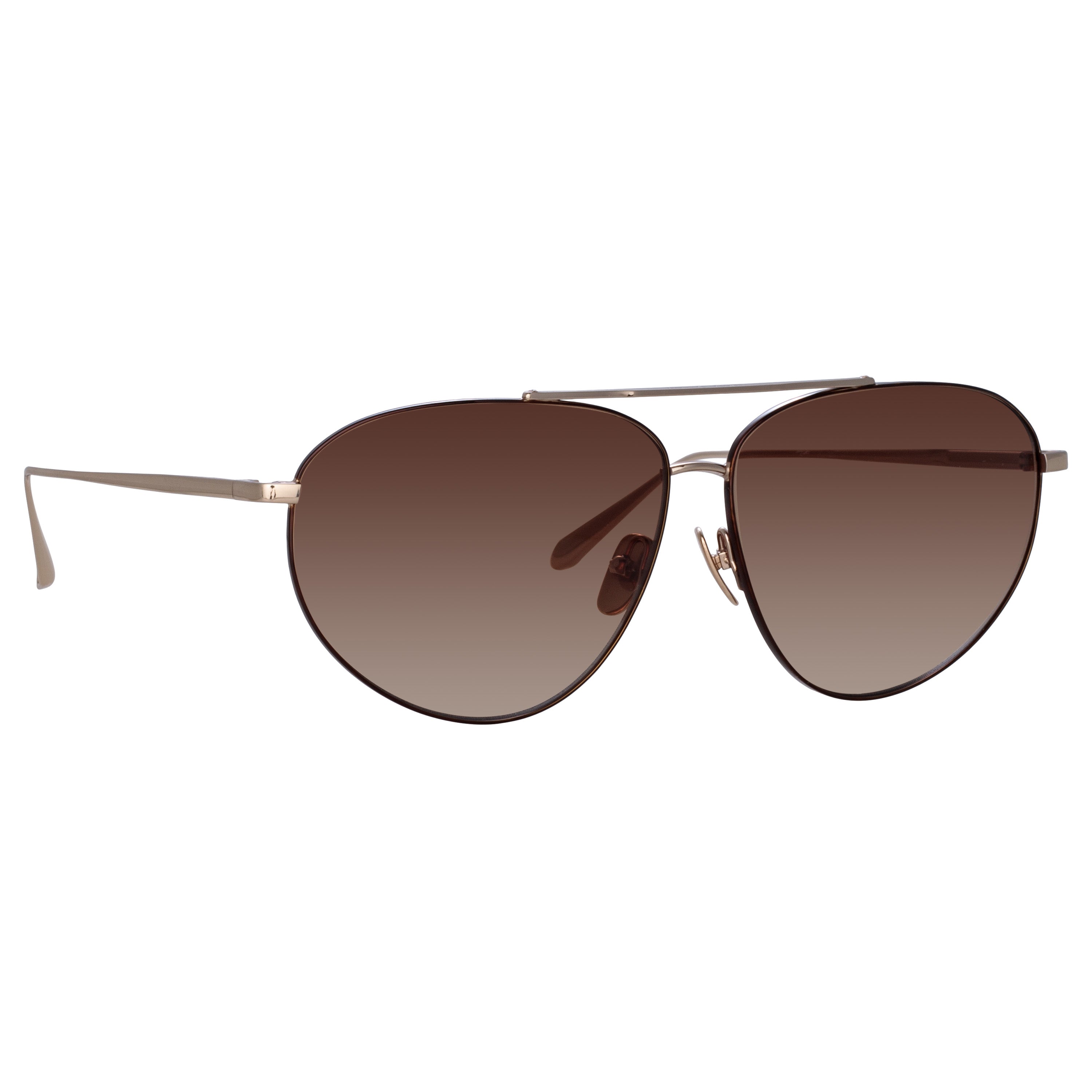 Gabriel Sunglasses in 22K Light Gold