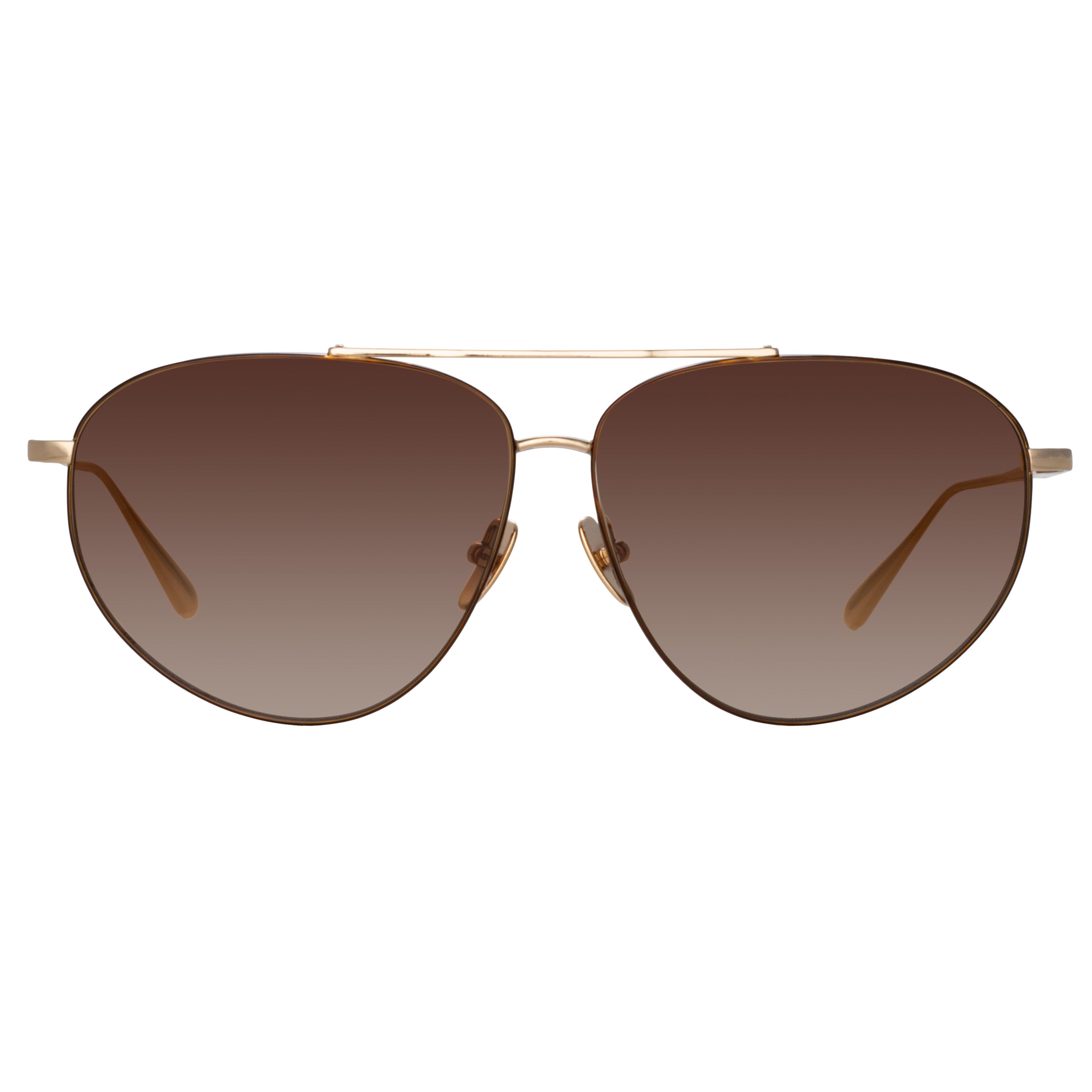 Gabriel Sunglasses in 22K Light Gold