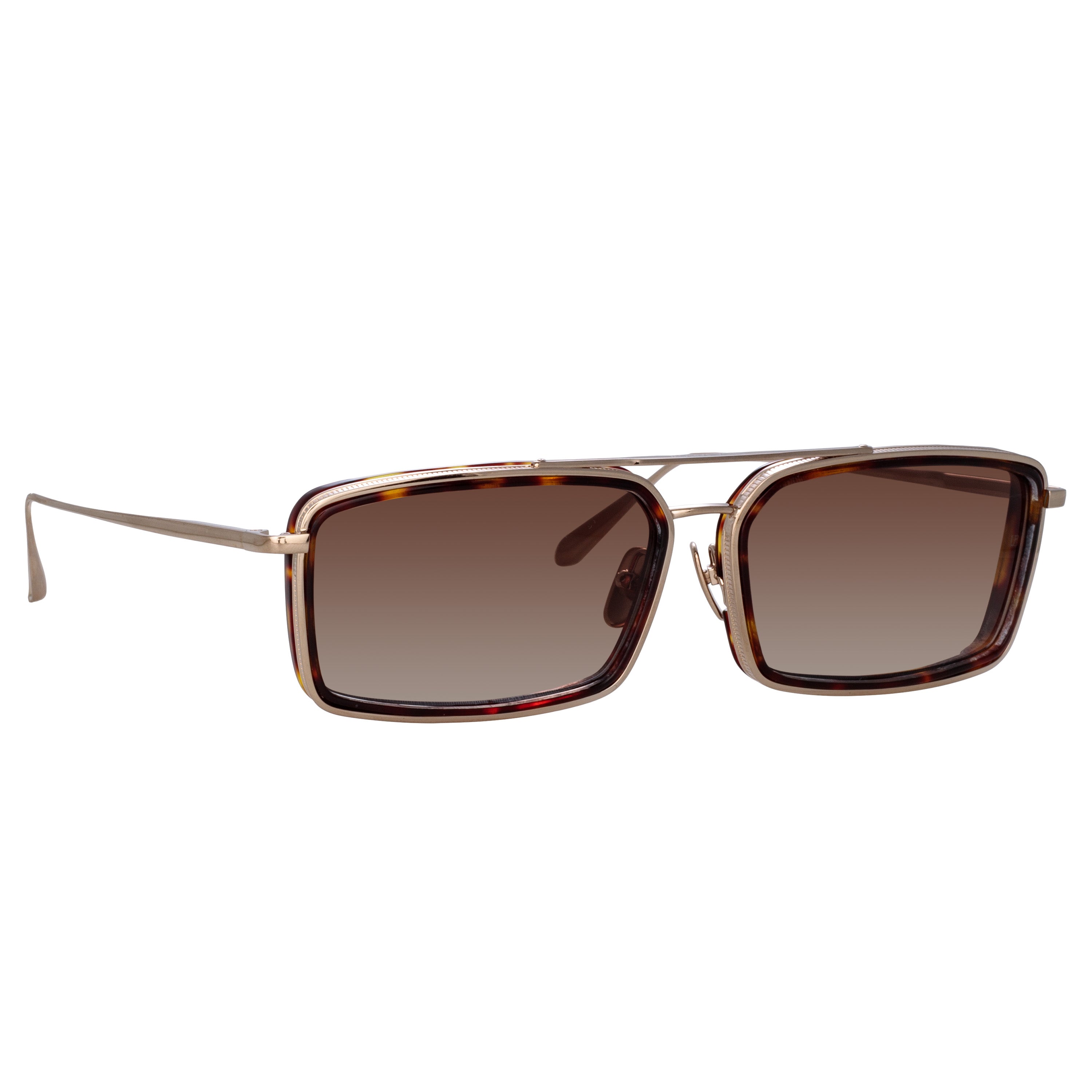 Cassia Sunglasses in 22K Light Gold