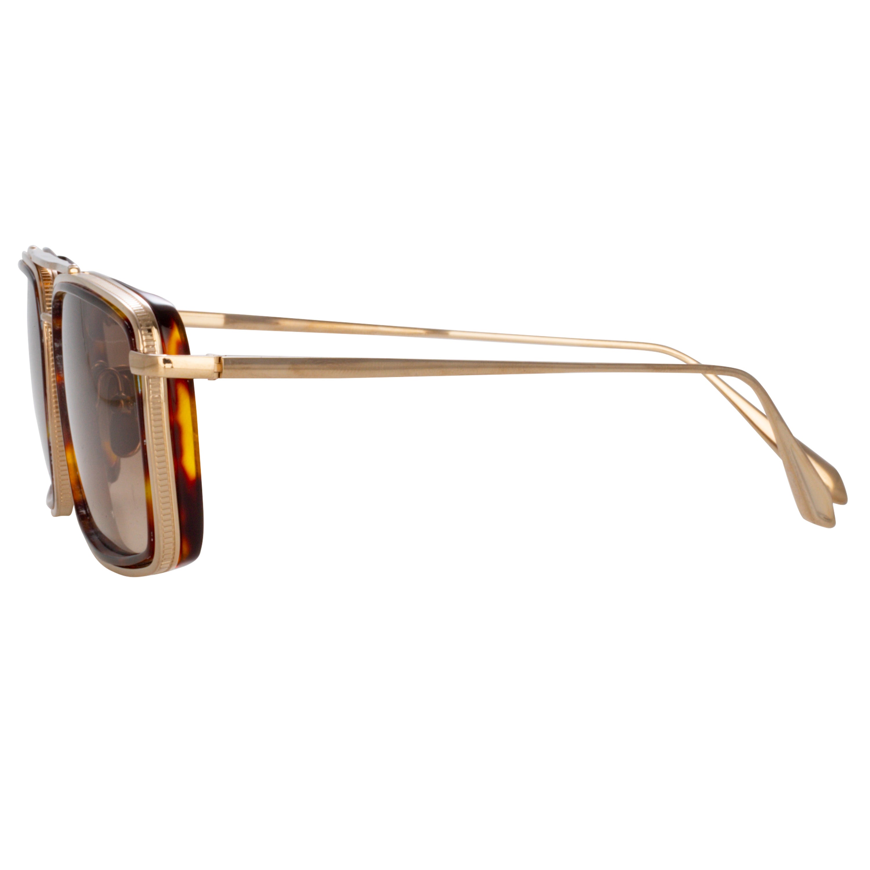 Cassia Sunglasses in 22K Light Gold