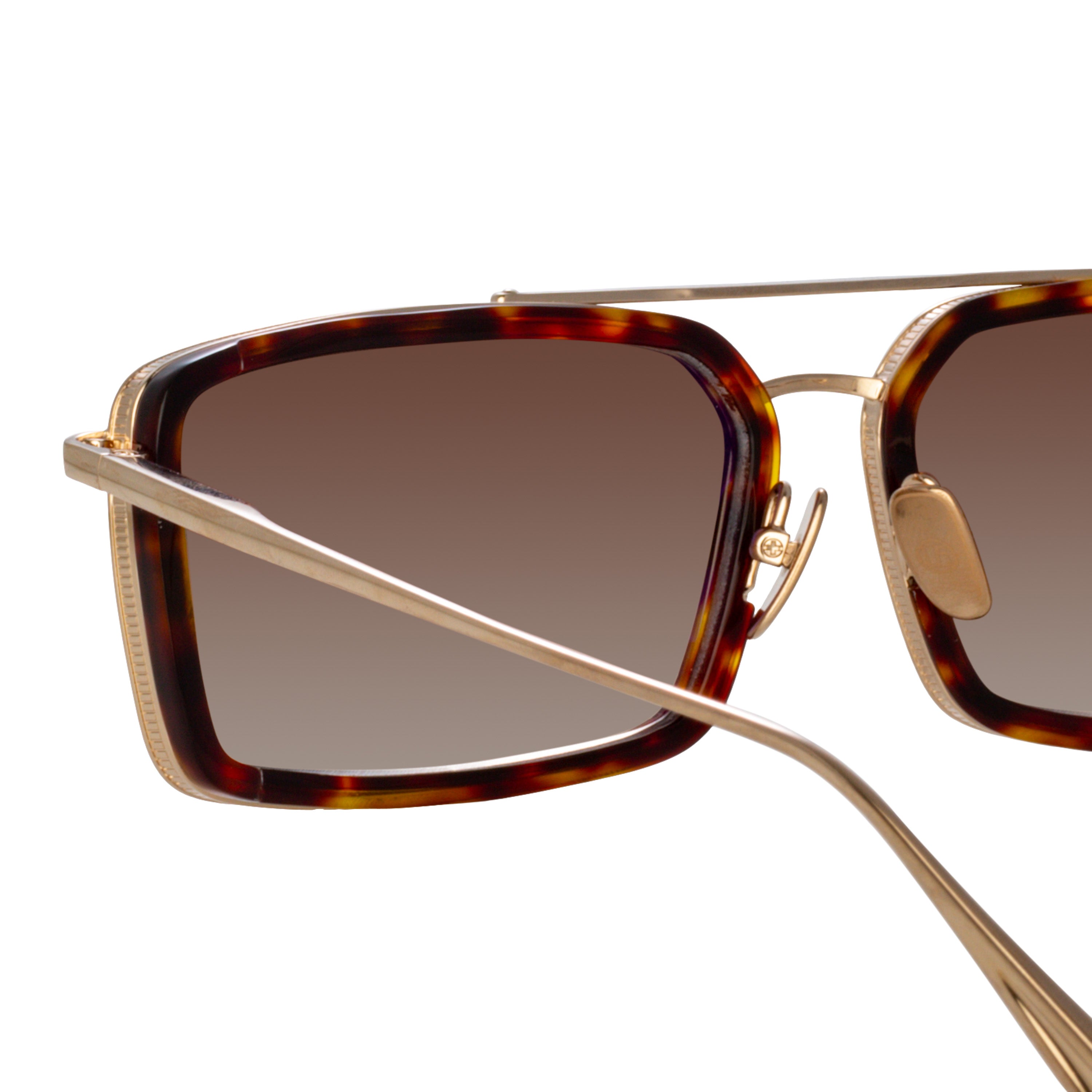 Cassia Sunglasses in 22K Light Gold