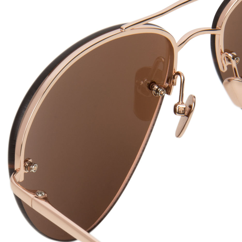 Aviator Sunglasses in 18K Rose Gold
