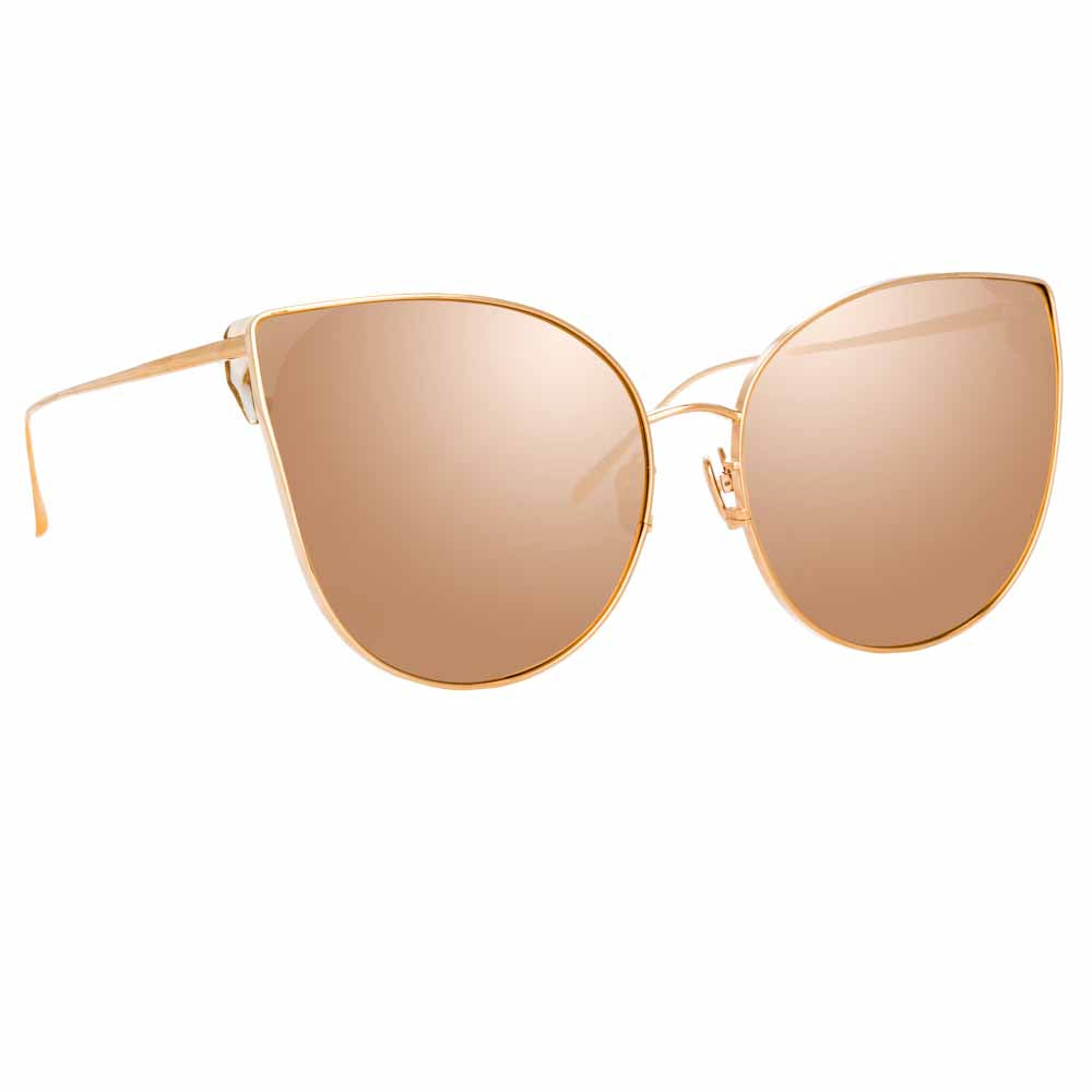 Flyer Sunglasses in Rose Gold