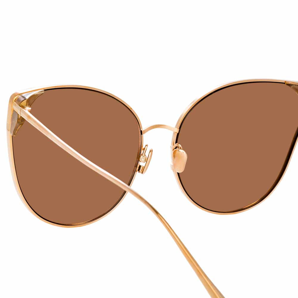 Flyer Sunglasses in Rose Gold