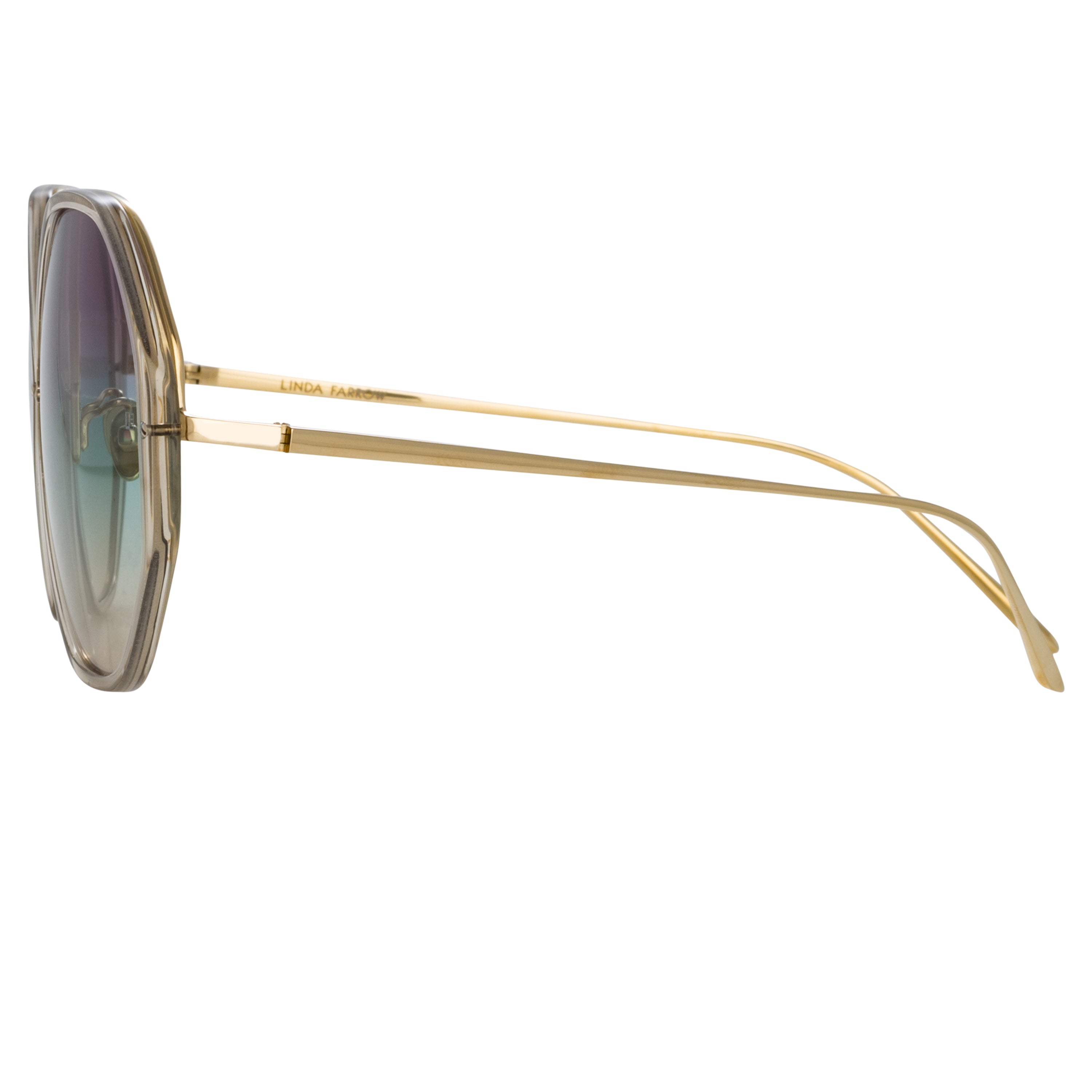 Alona Sunglasses in Truffle and Purple Gradient