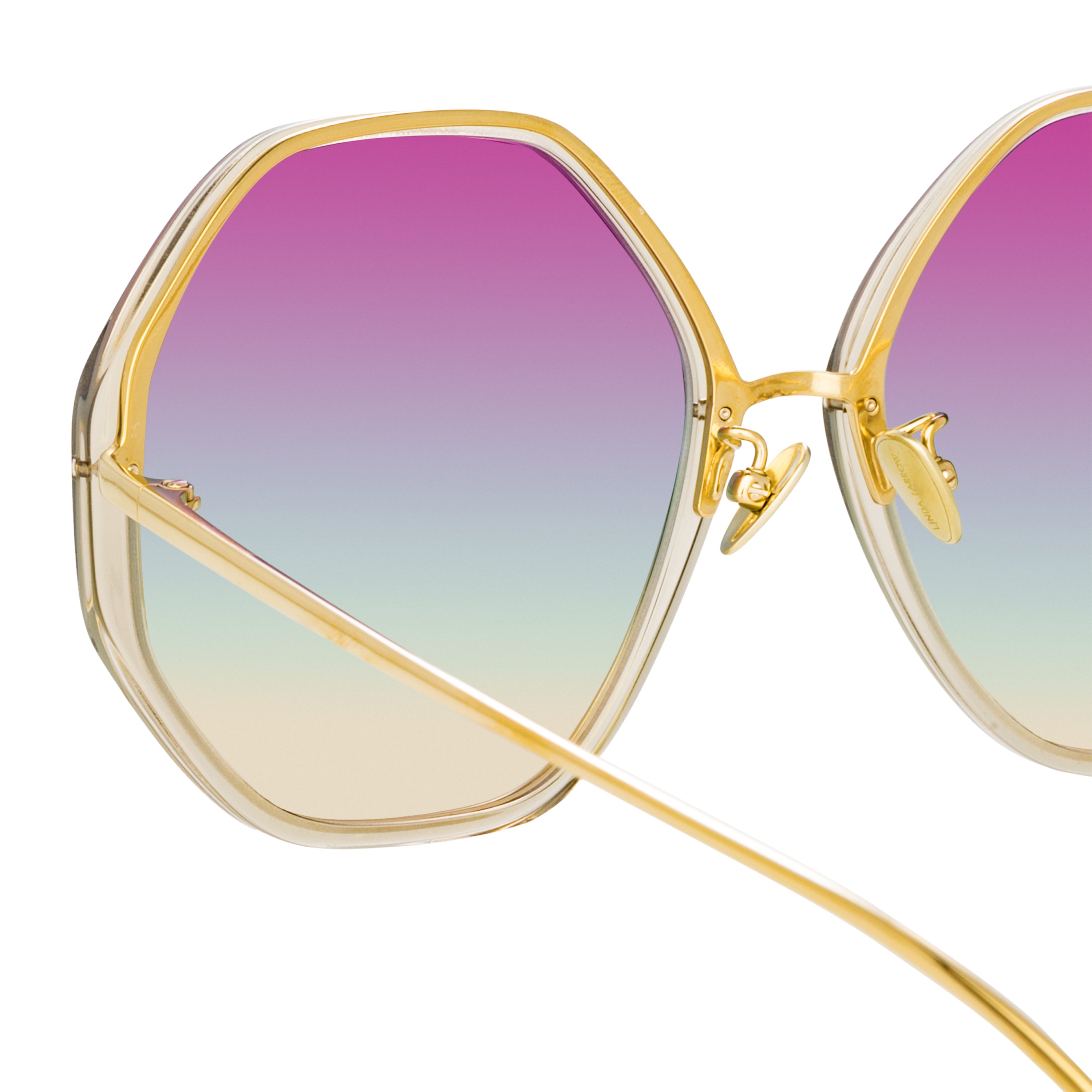 Alona Sunglasses in Truffle and Purple Gradient