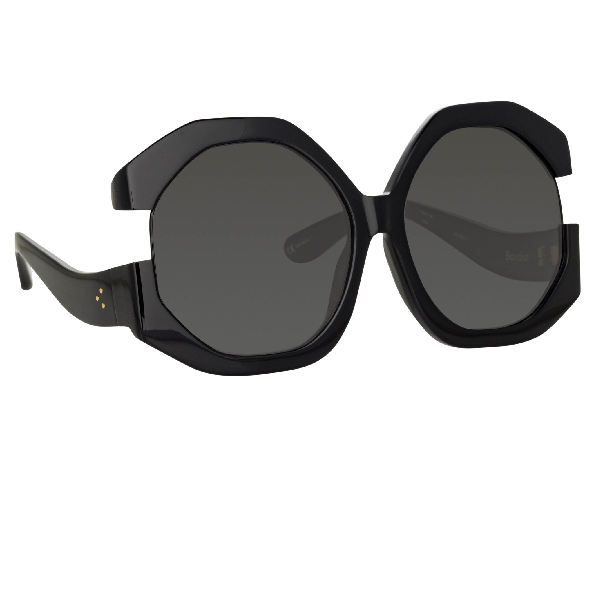 Bardot Sunglasses in Black - LINDA FARROW - Sunglasses -