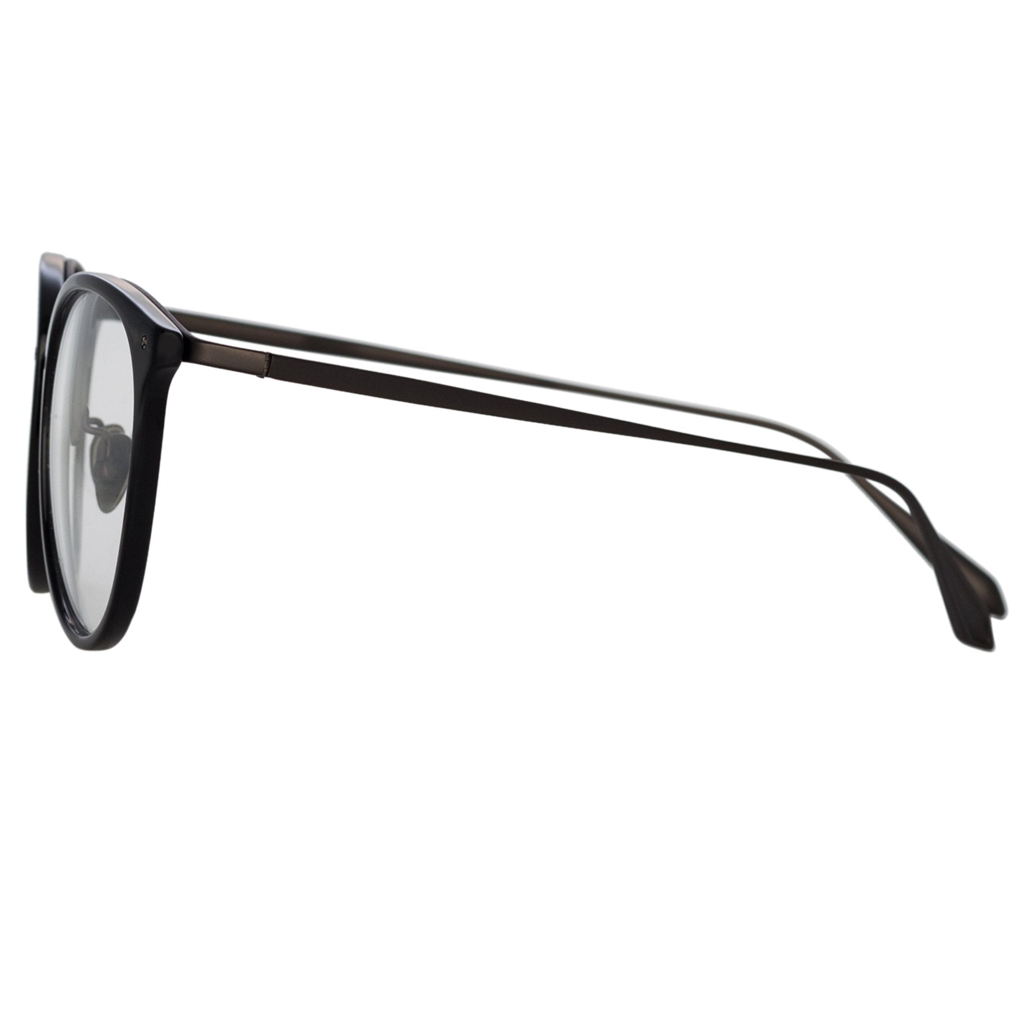 Calthorpe Optical Frame in Black and Nickel - LINDA FARROW - Optical Frame -