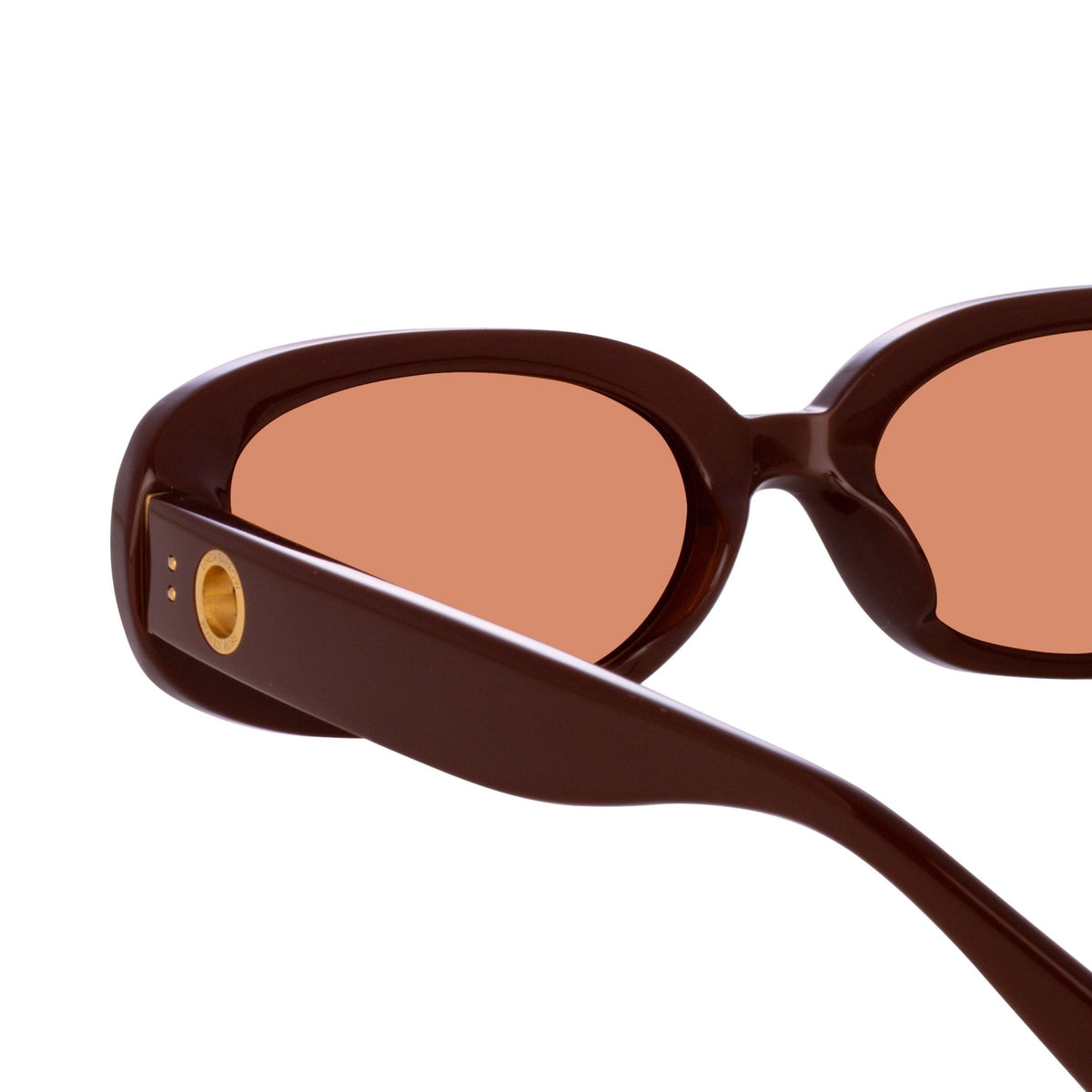 Cara Sunglasses in Brown - LINDA FARROW-Sunglasses-