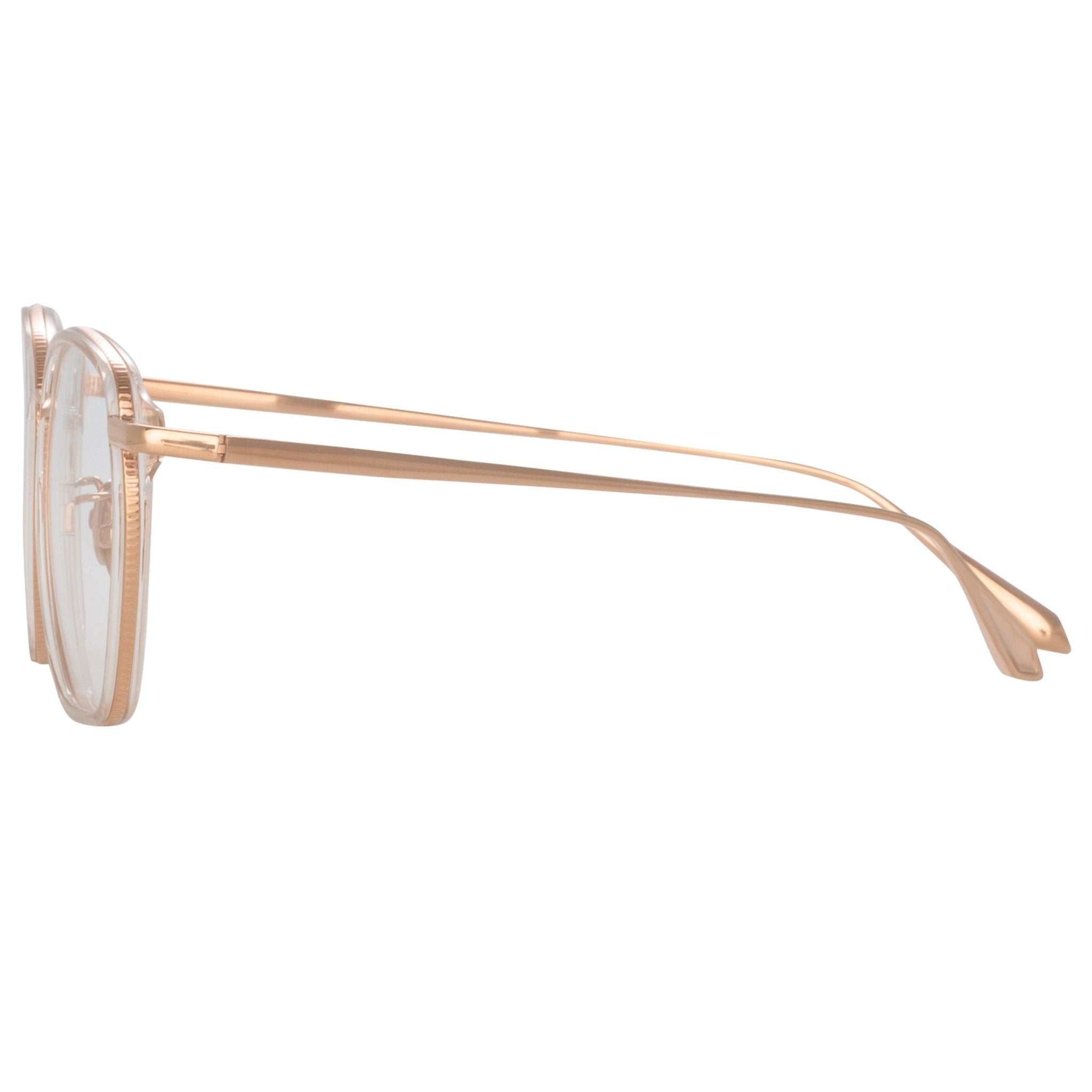 Danilo Optical Frame in 18K Rose Gold - LINDA FARROW - Optical Frame -