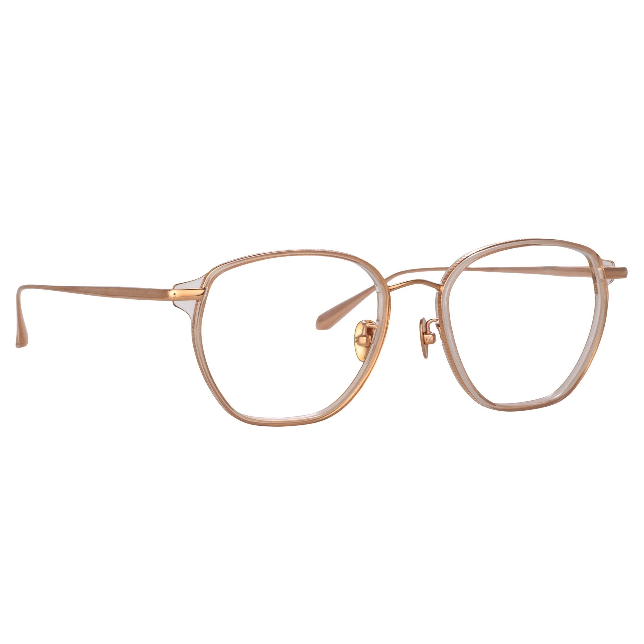 Danilo Optical Frame in 18K Rose Gold - LINDA FARROW - Optical Frame -