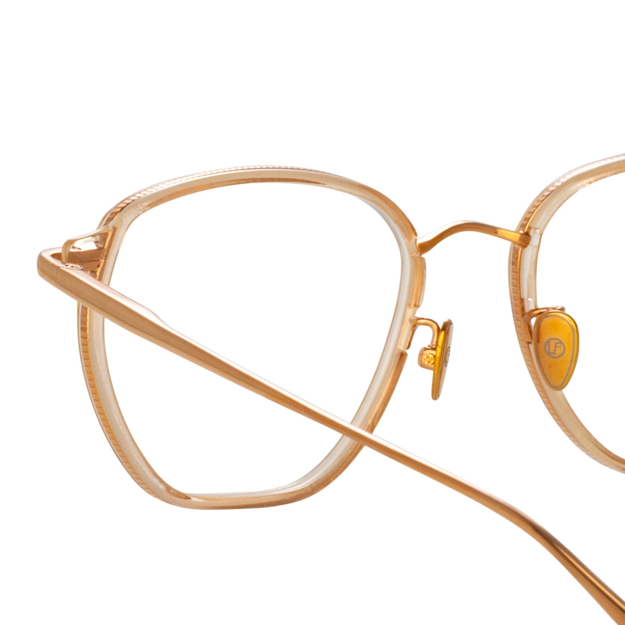 Danilo Optical Frame in 18K Rose Gold - LINDA FARROW - Optical Frame -