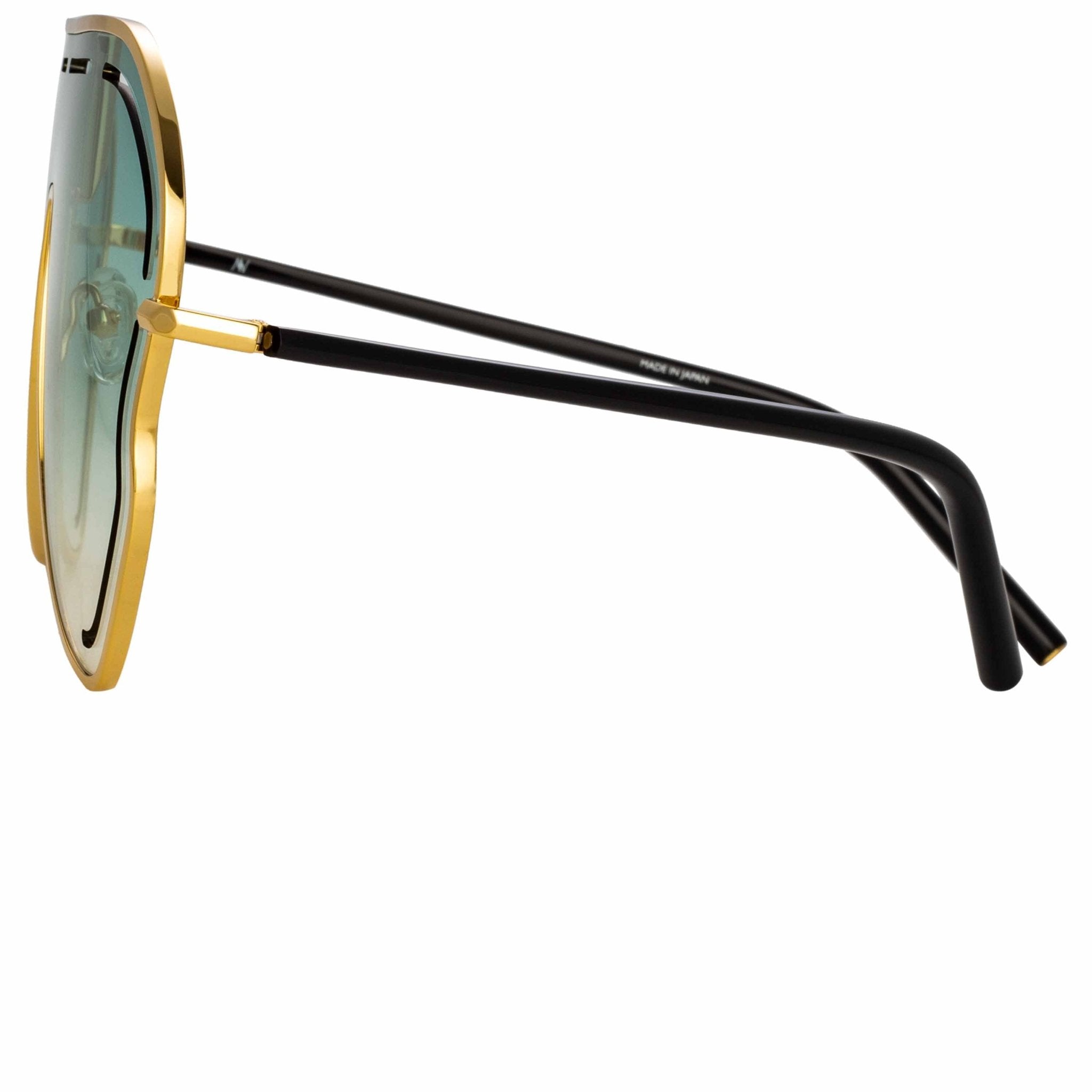 Gardenia Sunglasses in Translucent Green - LINDA FARROW - Sunglasses -