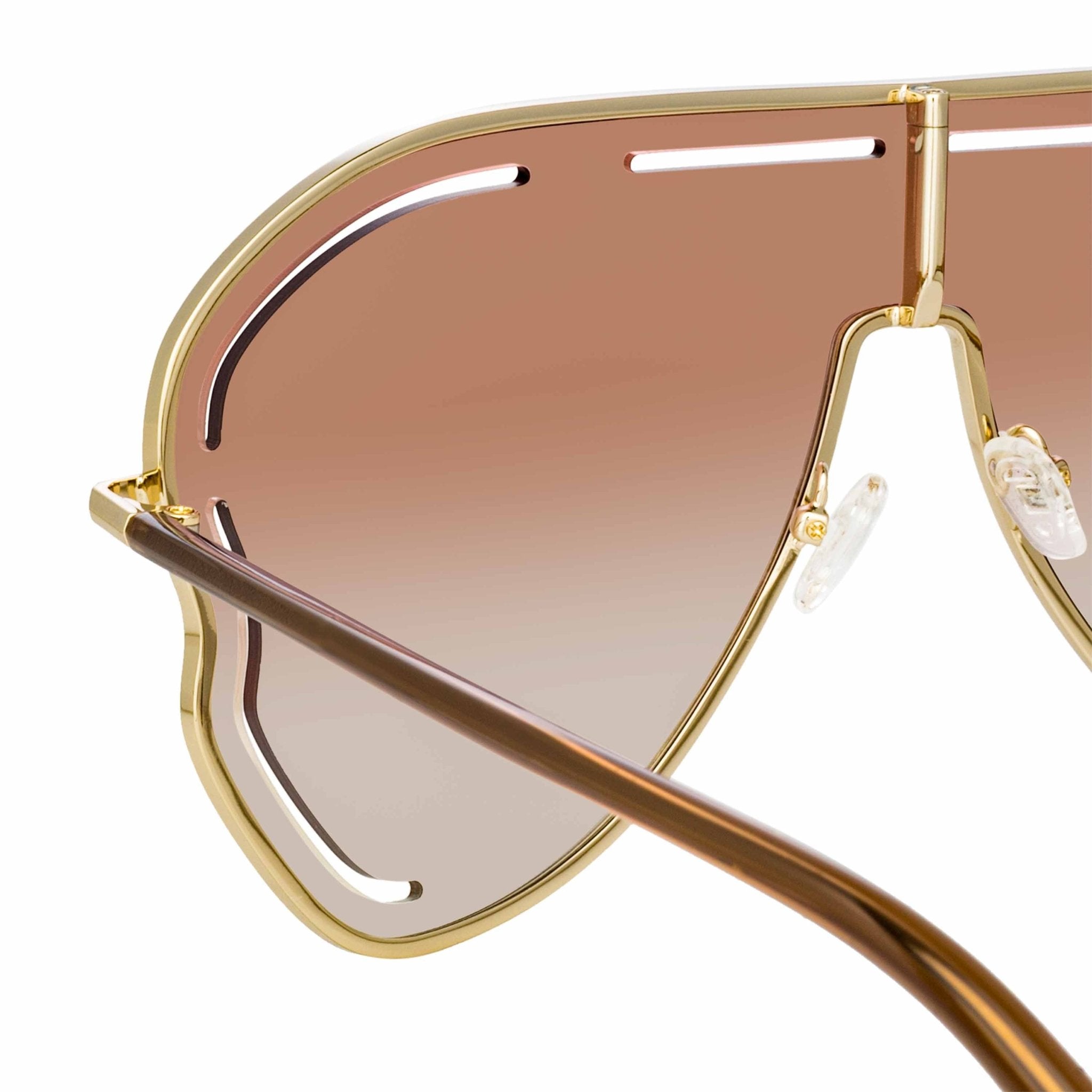 Kika Gardenia Sunglasses in Taupe - LINDA FARROW - Sunglasses -