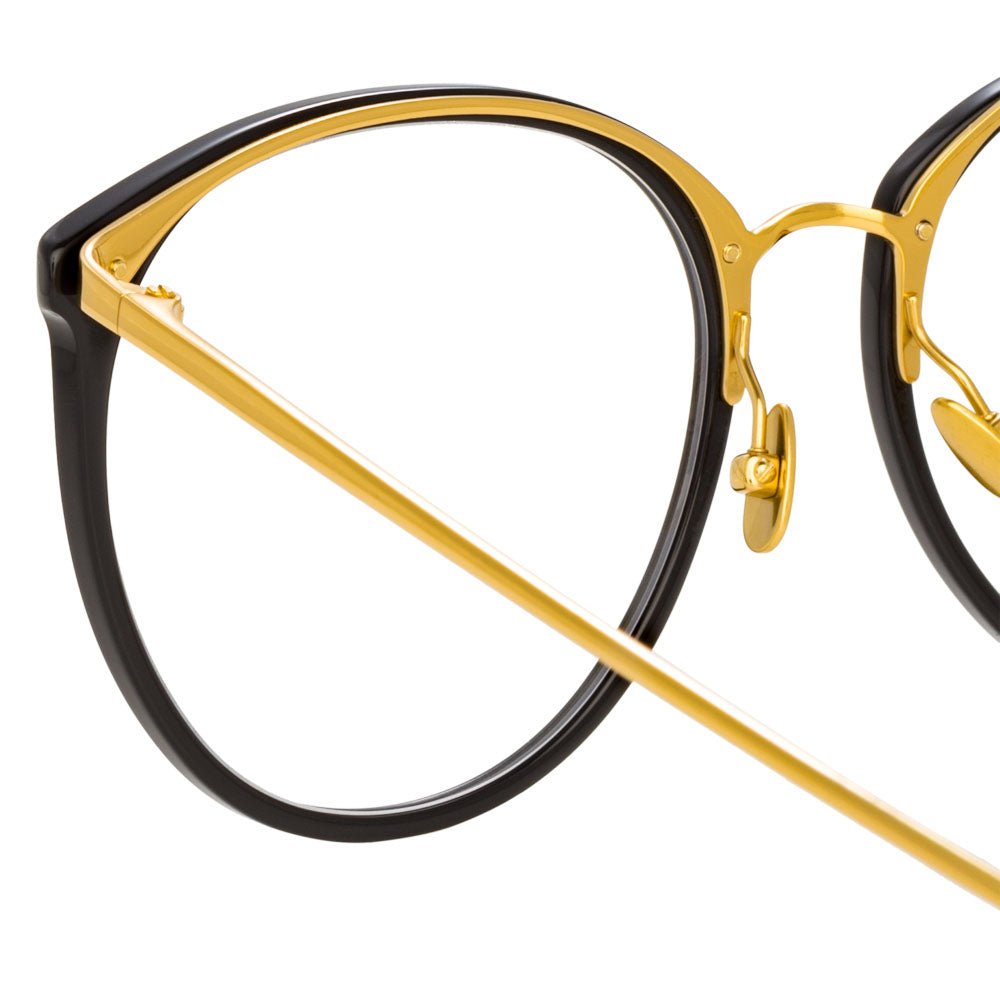 Kings Optical Frame in Black - LINDA FARROW - Optical Frame -
